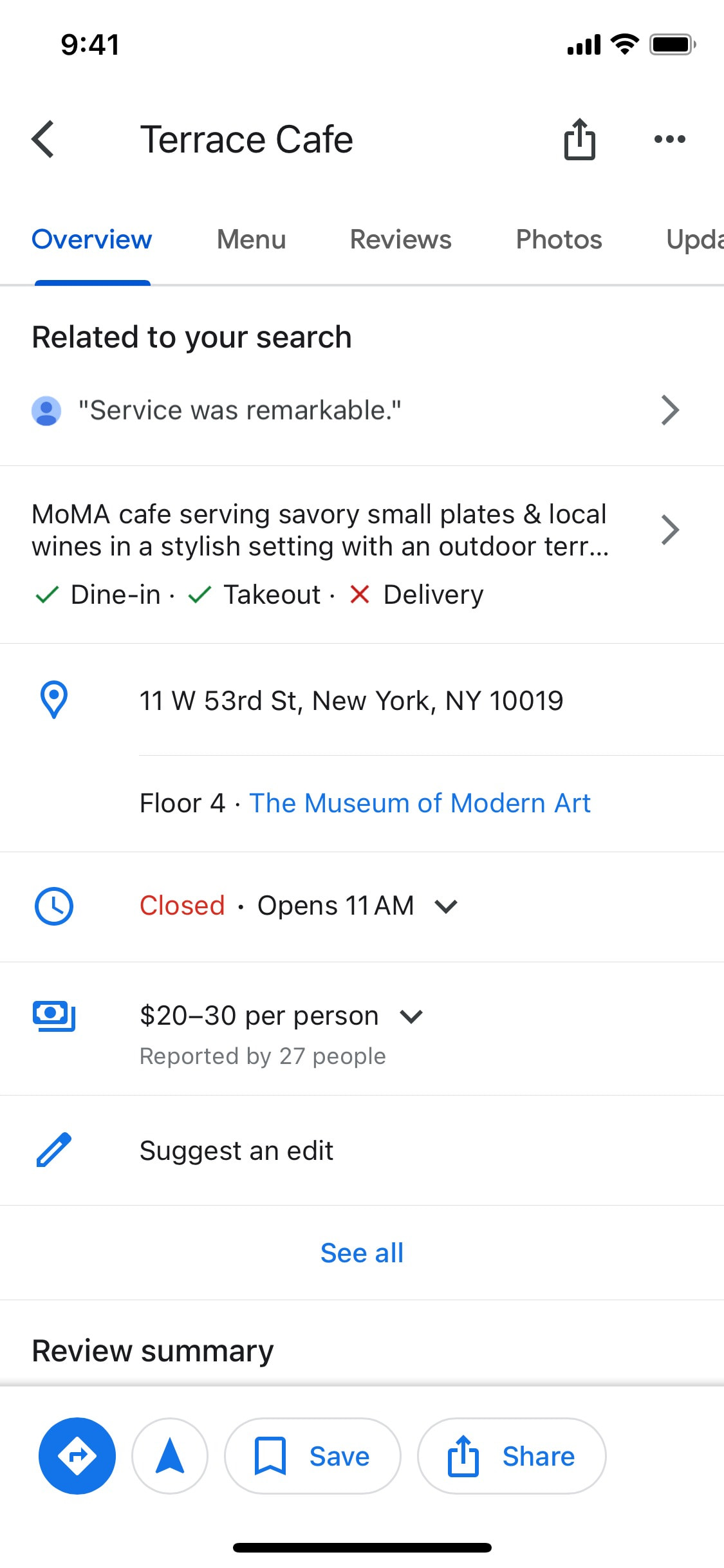 Google Maps iOS screen 94