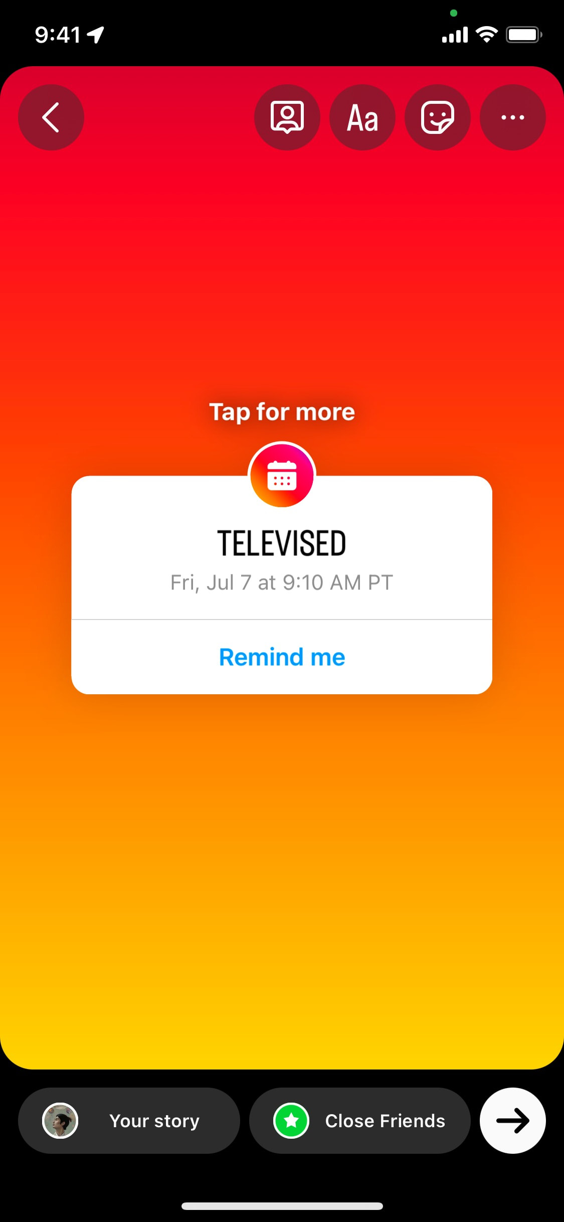Instagram iOS screen 307