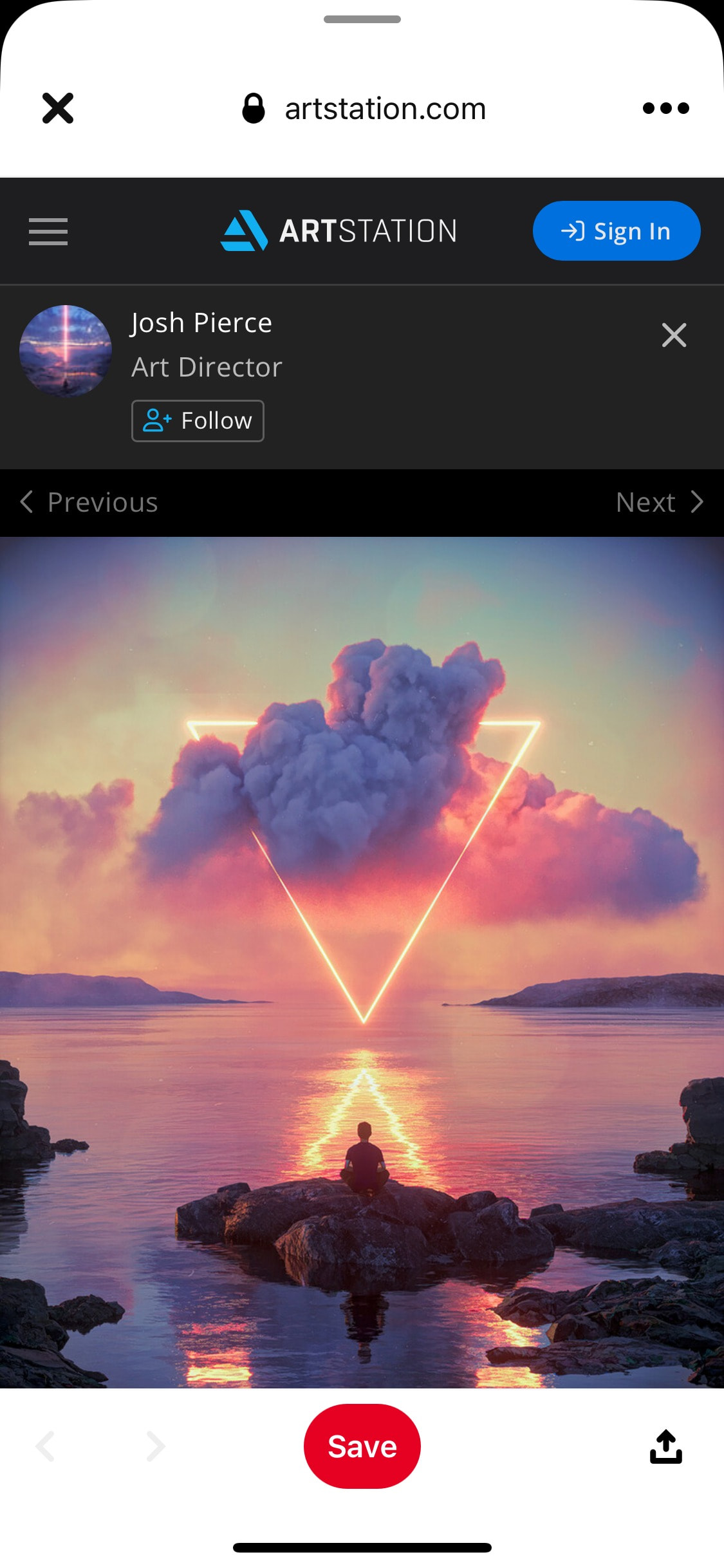 Pinterest iOS screen 445