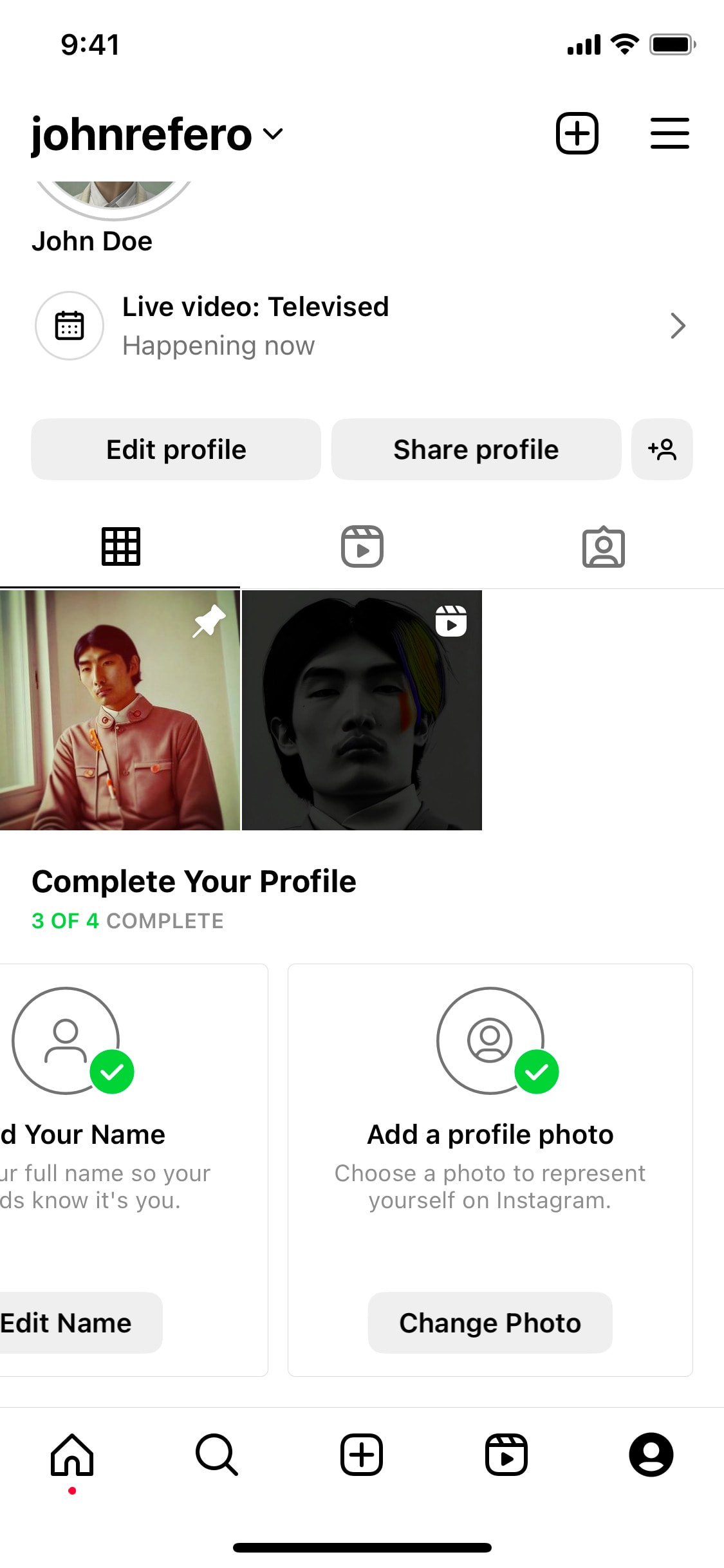 Instagram iOS screen 301
