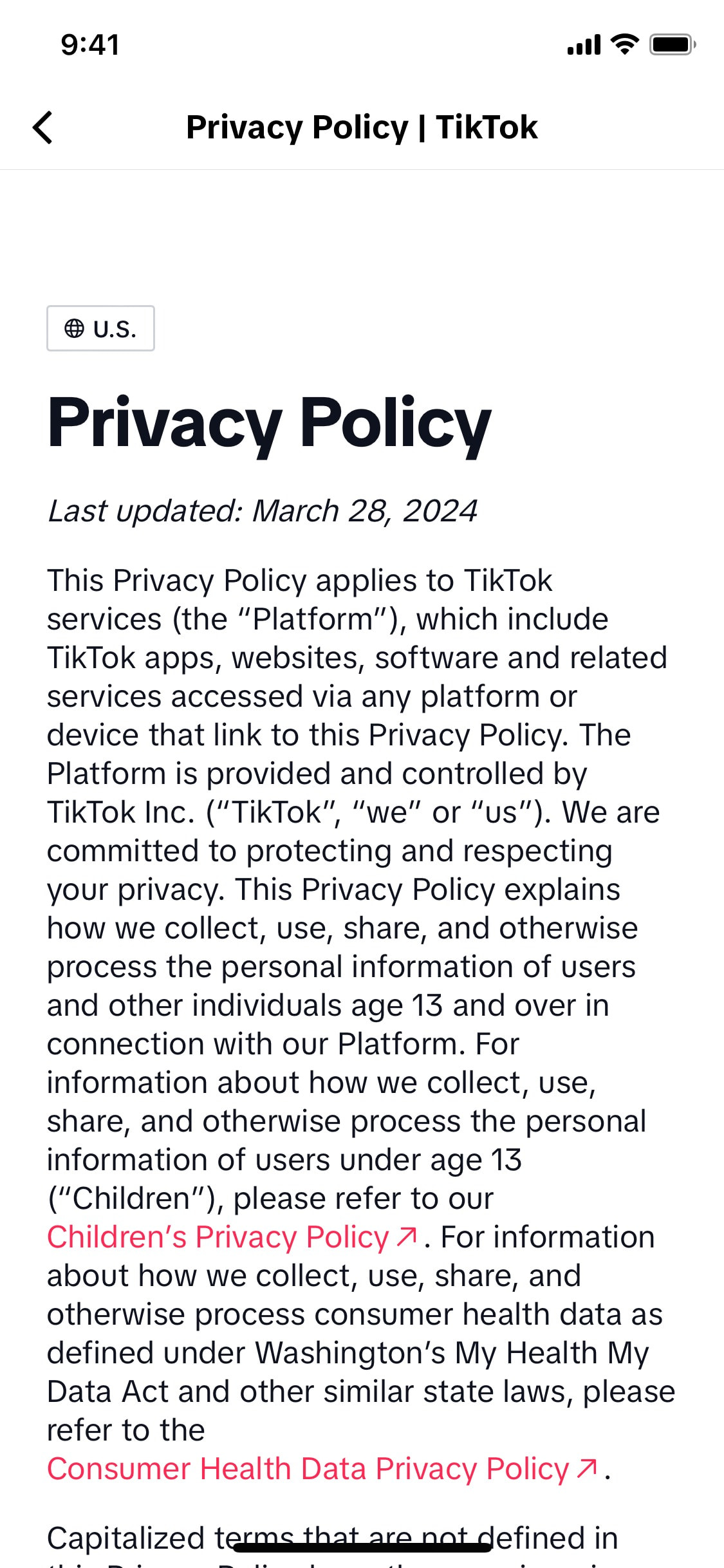 TikTok iOS screen 809
