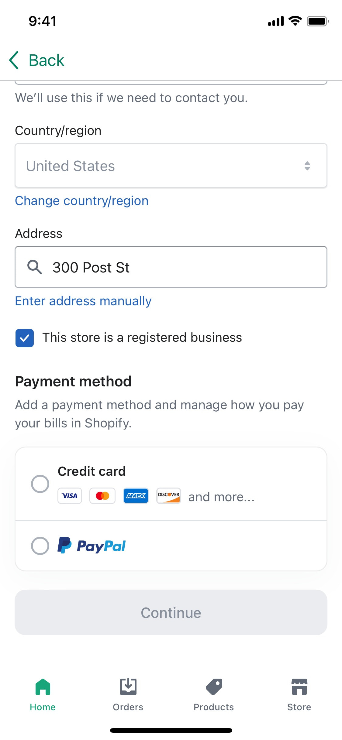 Shopify iOS screen 219