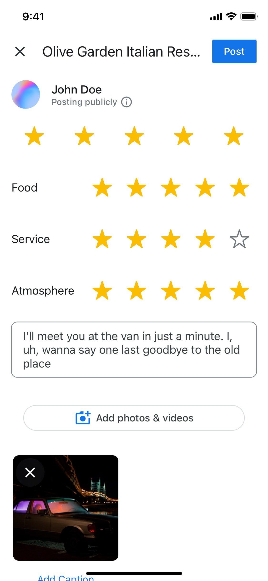 Google Maps iOS screen 269