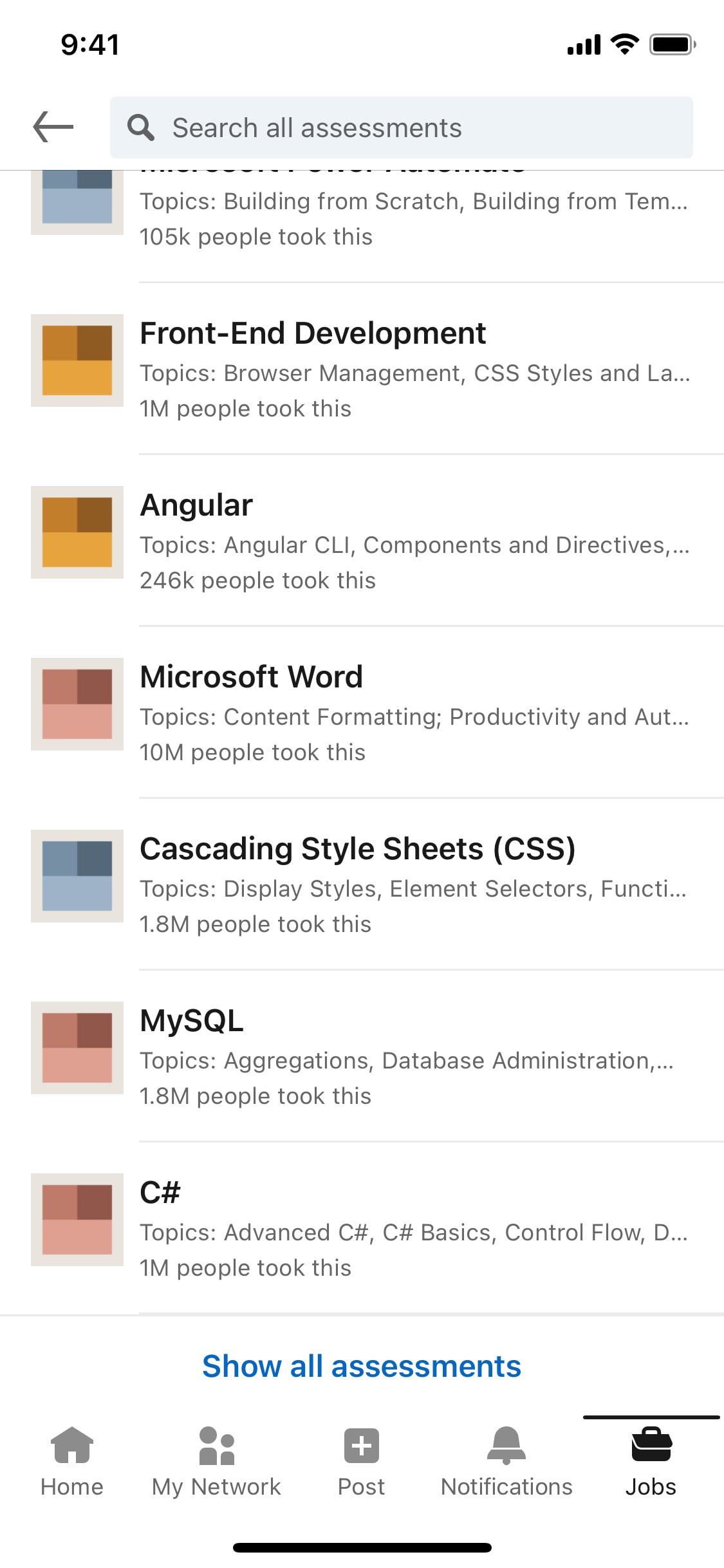 LinkedIn iOS screen 221
