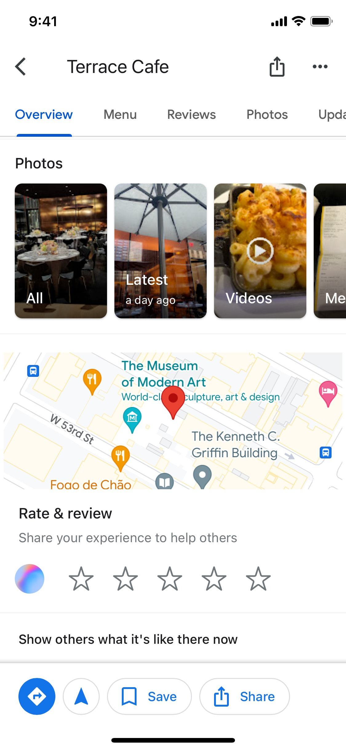 Google Maps iOS screen 490