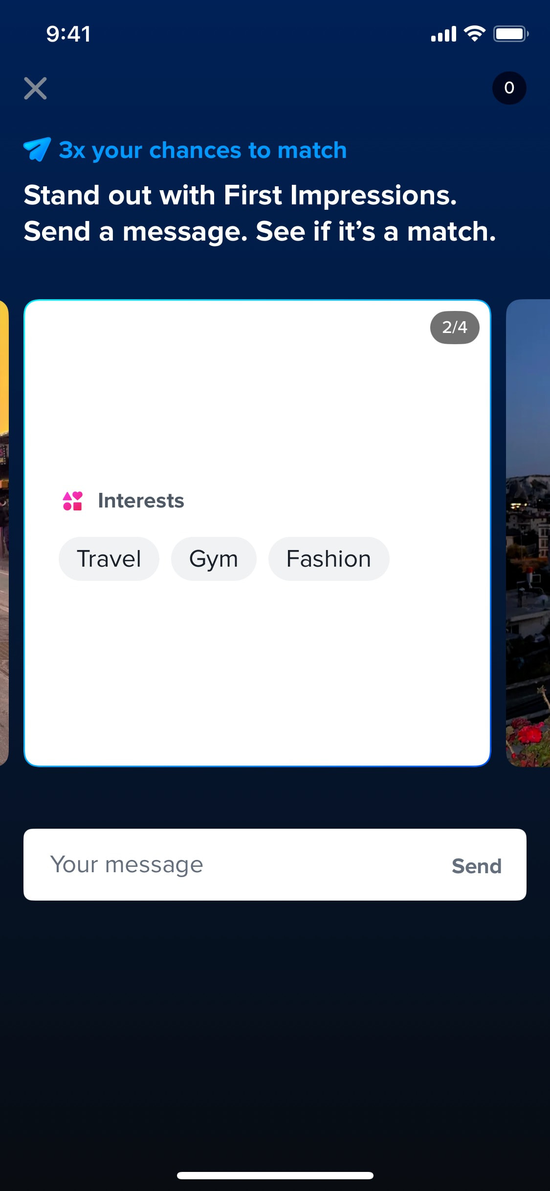 Tinder iOS screen 381