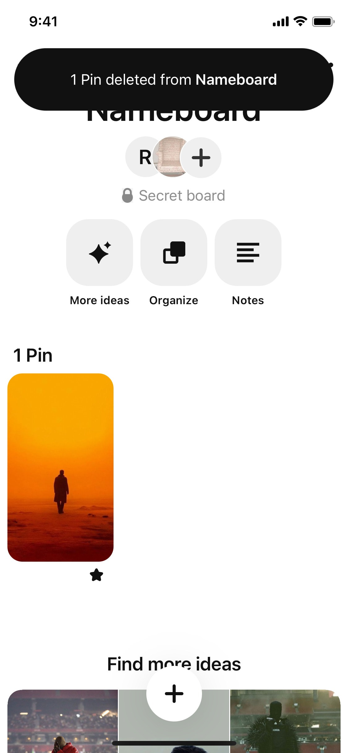 Pinterest iOS screen 406