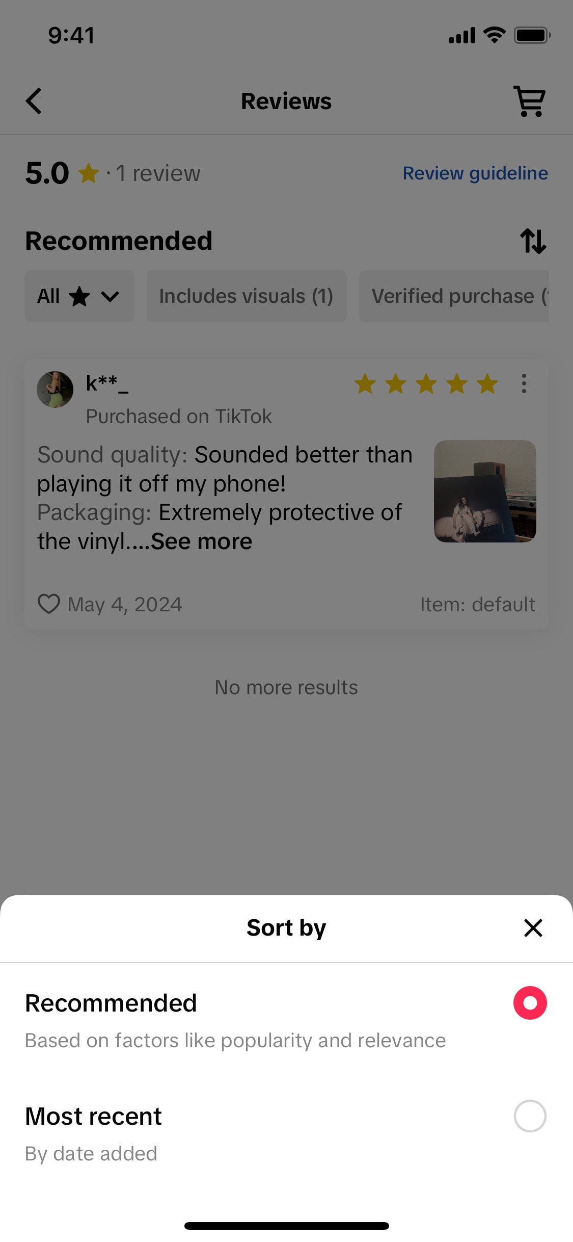 TikTok iOS screen 772