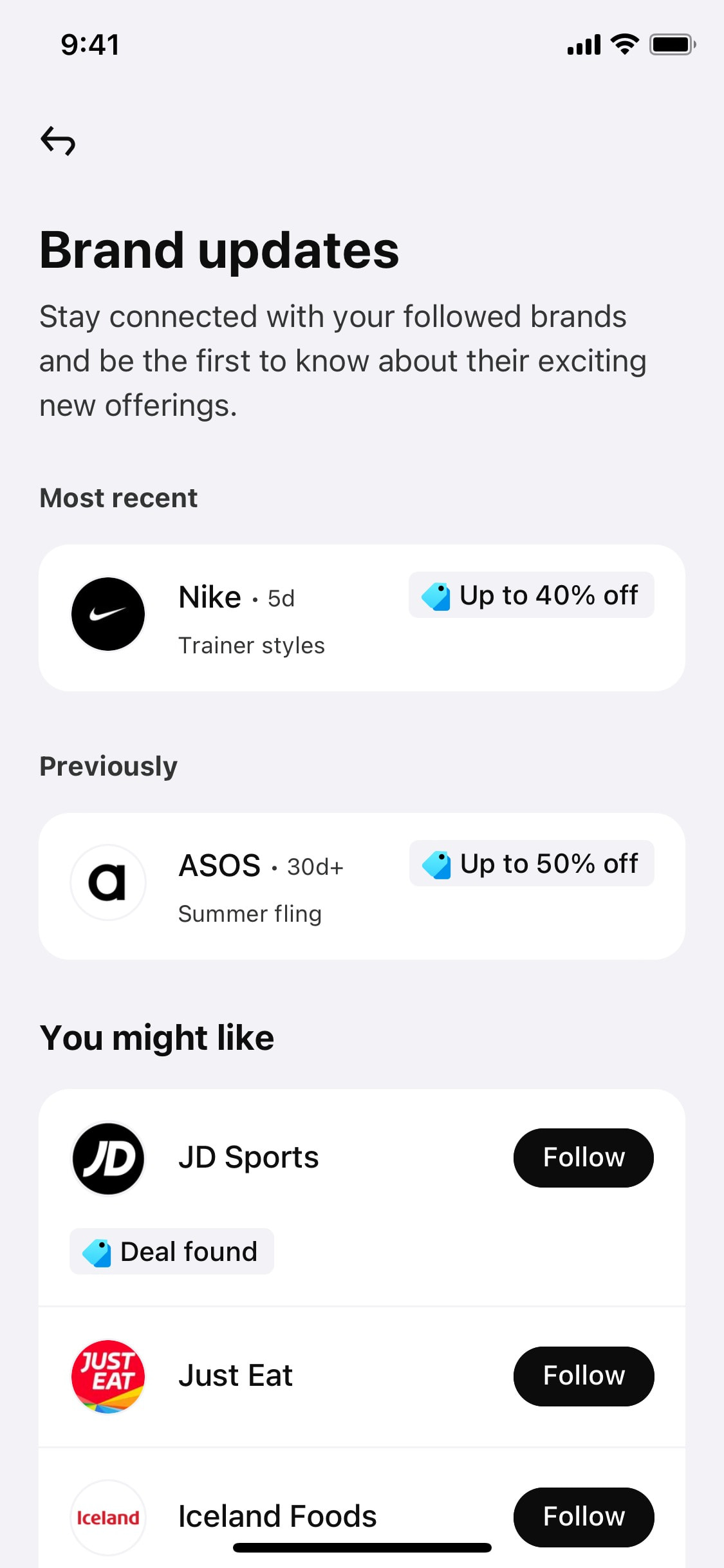 Klarna iOS screen 510