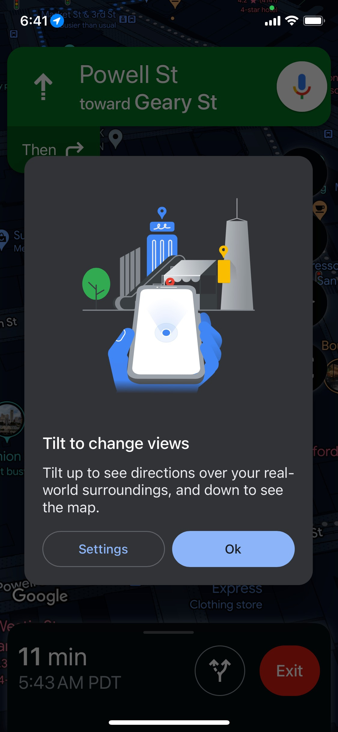 Google Maps iOS screen 679