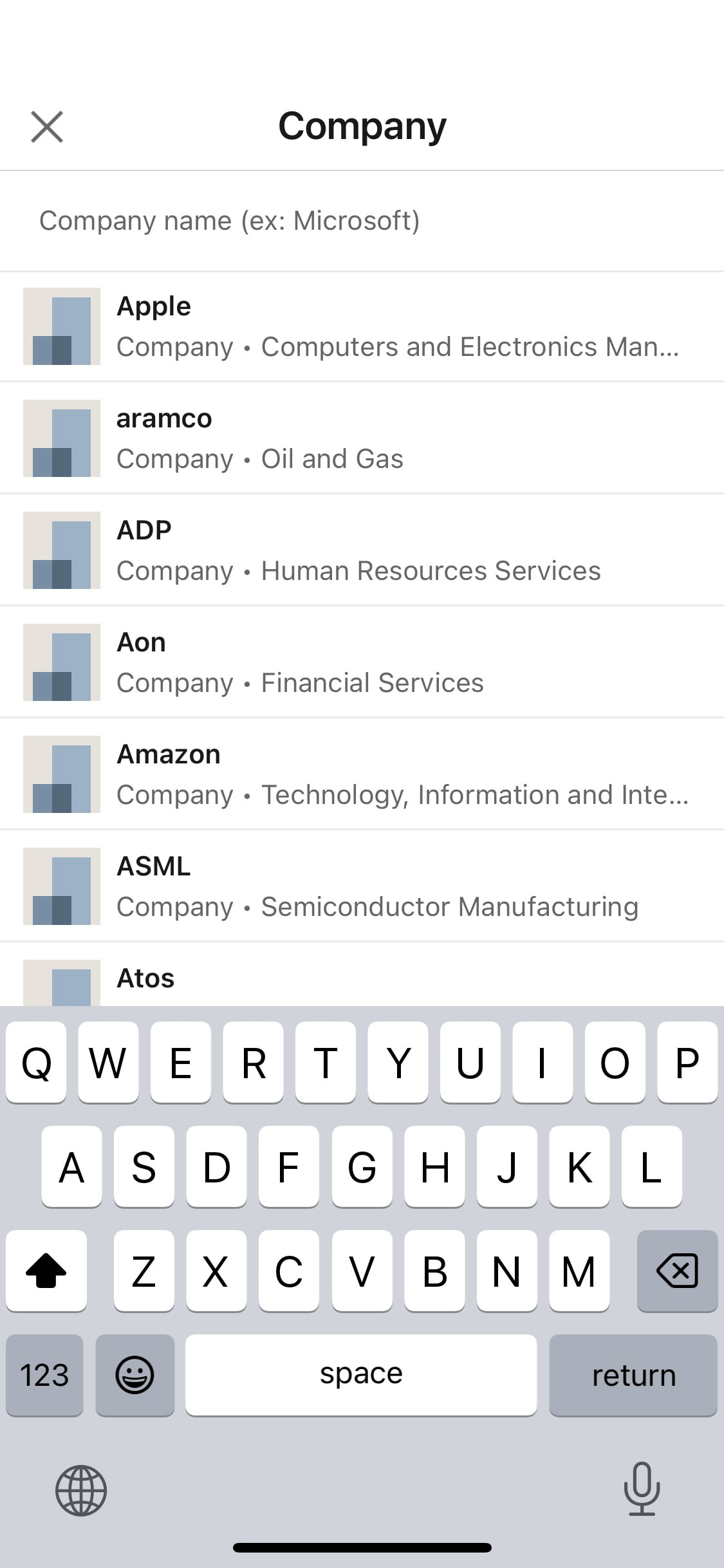 LinkedIn iOS screen 248