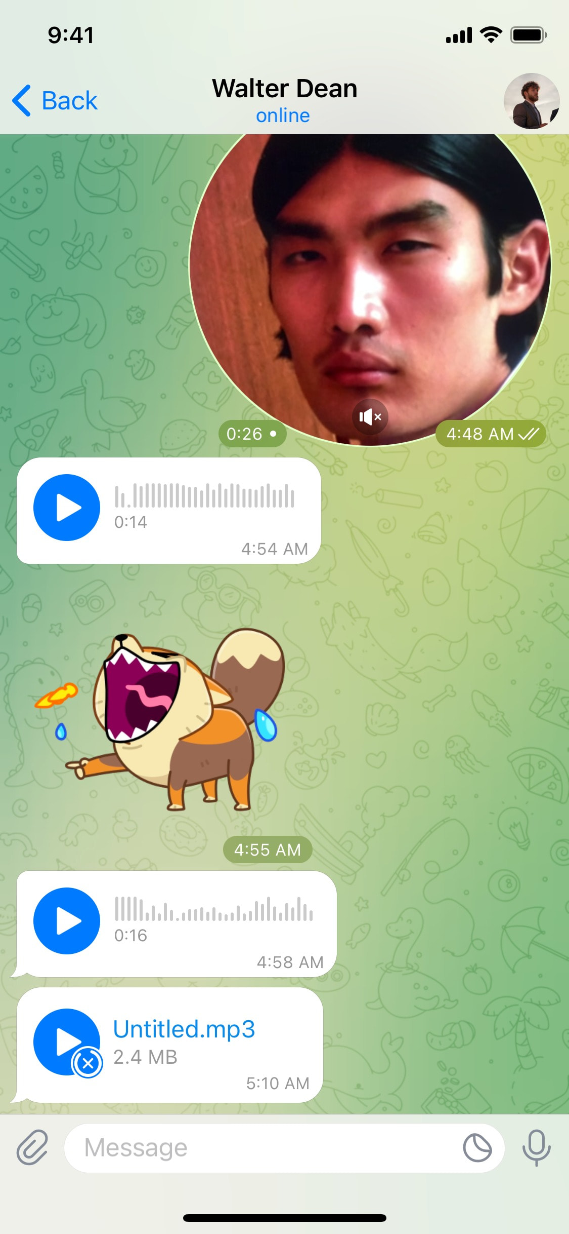 Telegram iOS screen 604