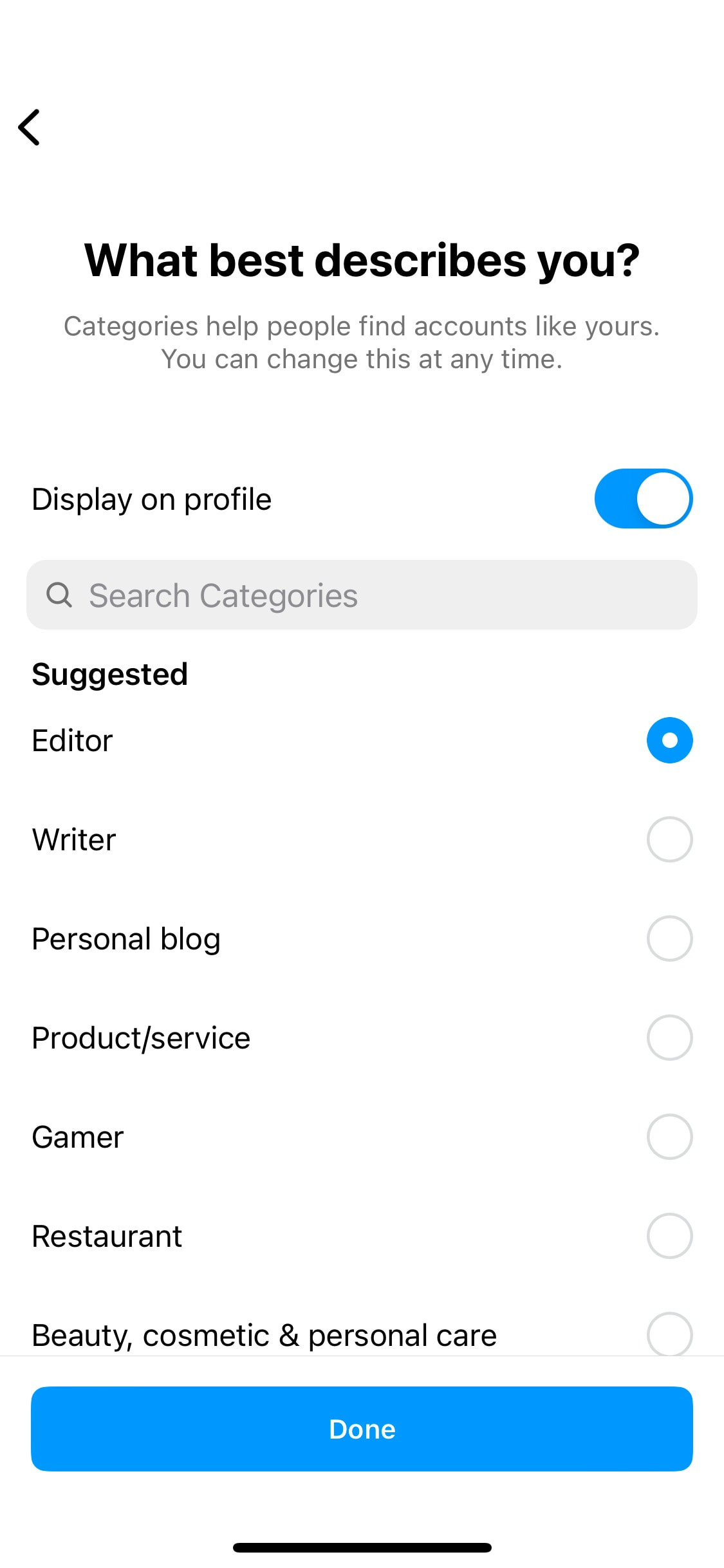 Instagram iOS screen 825