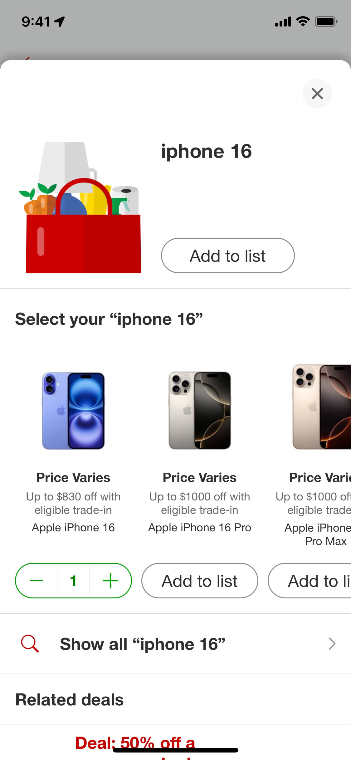 Target iOS screen 9