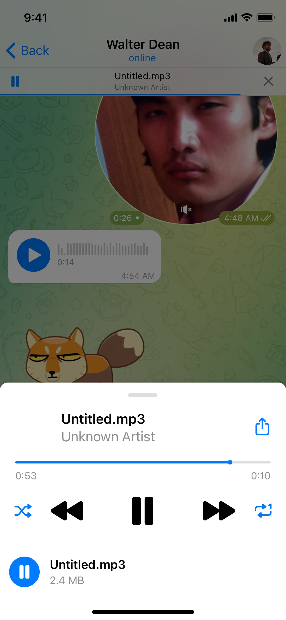Telegram iOS screen 297