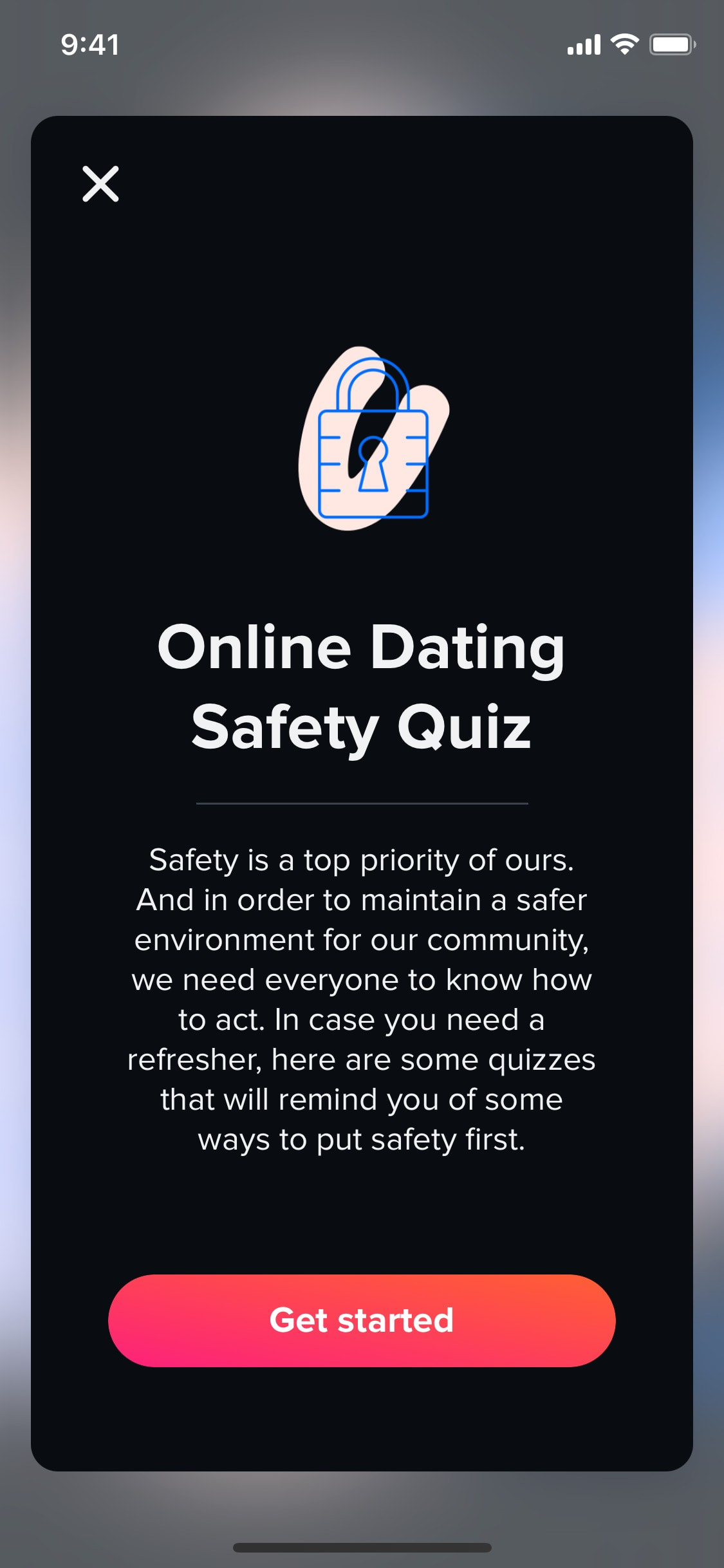 Tinder iOS screen 175