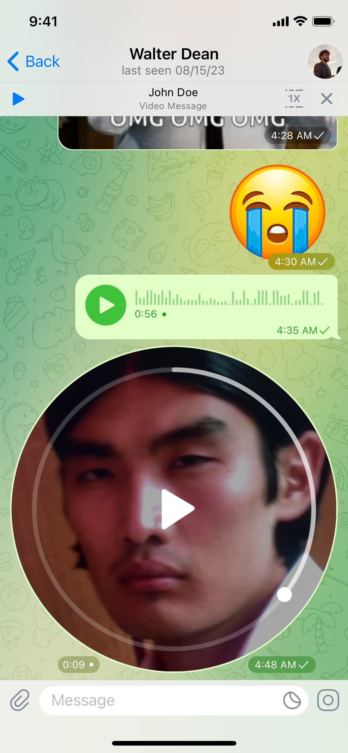 Telegram iOS screen 867