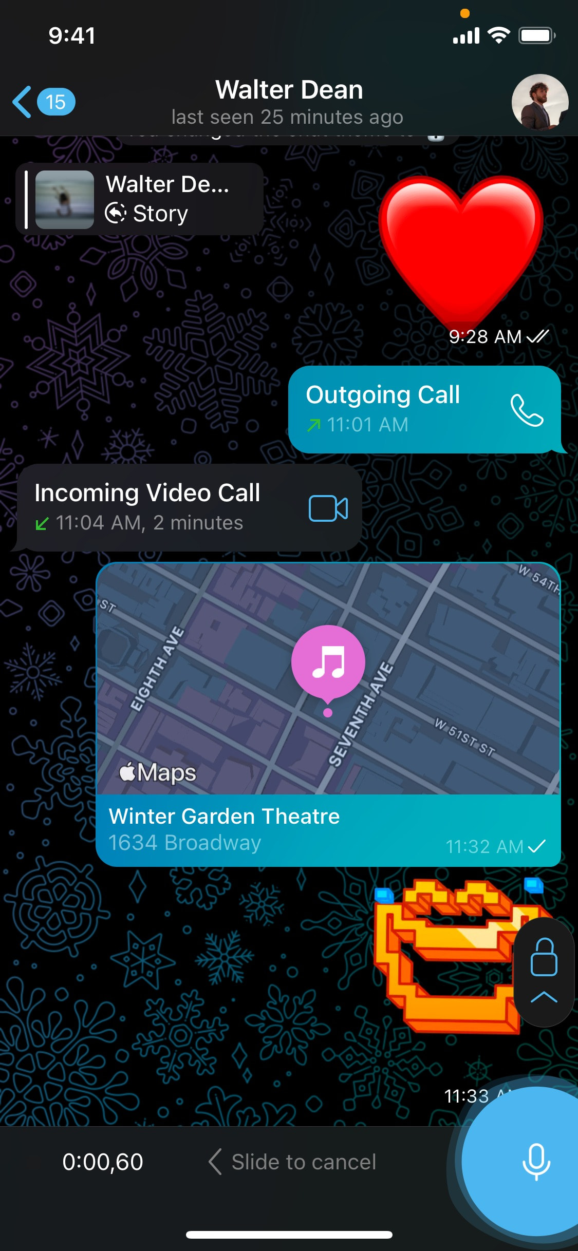 Telegram iOS screen 219