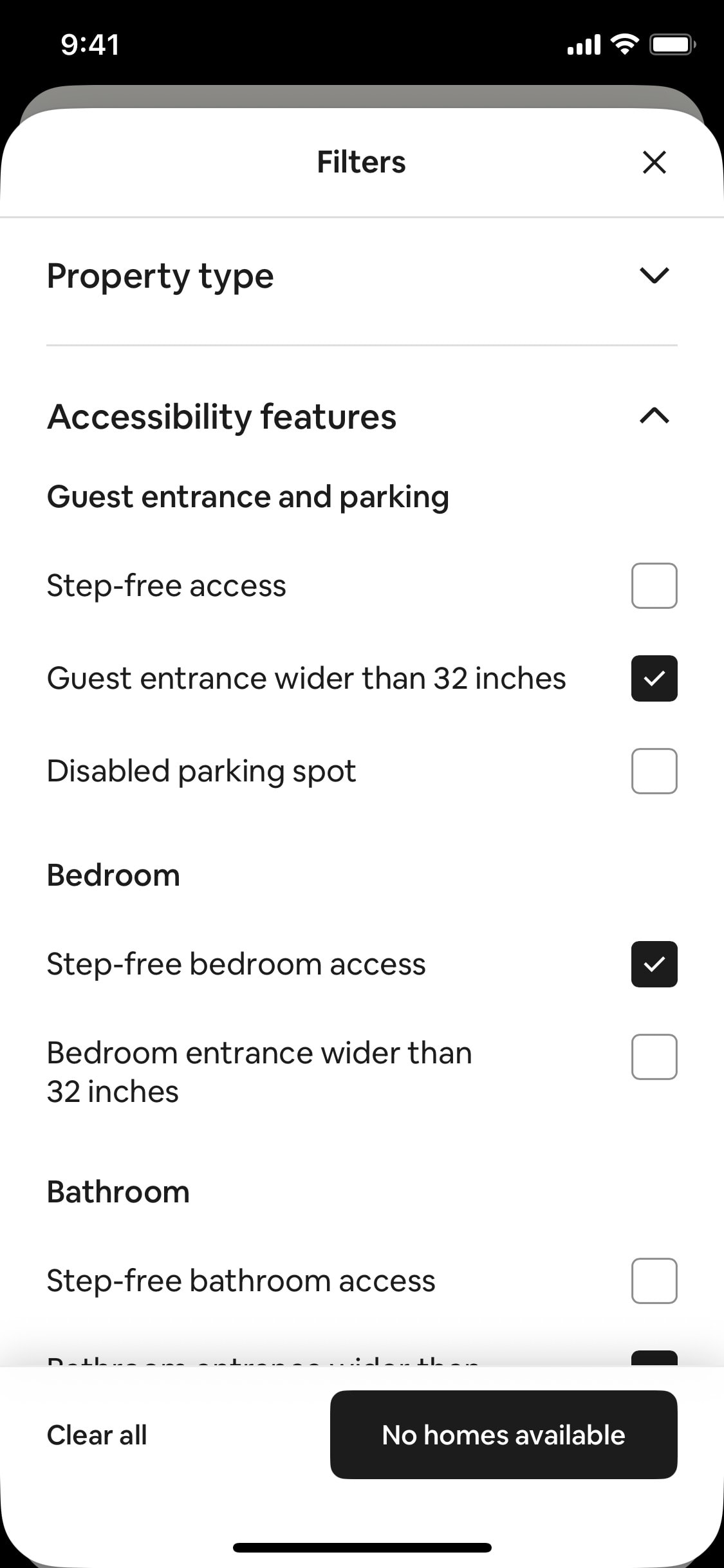 Airbnb iOS screen 138