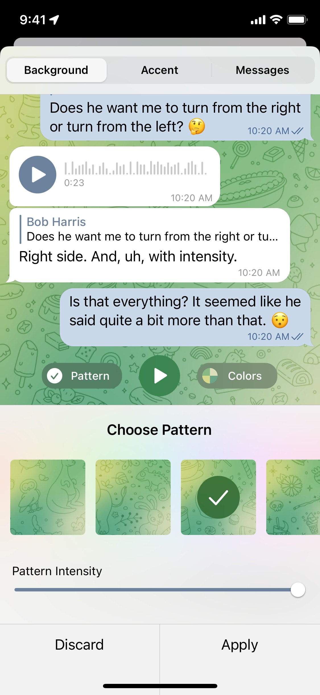Telegram iOS screen 39