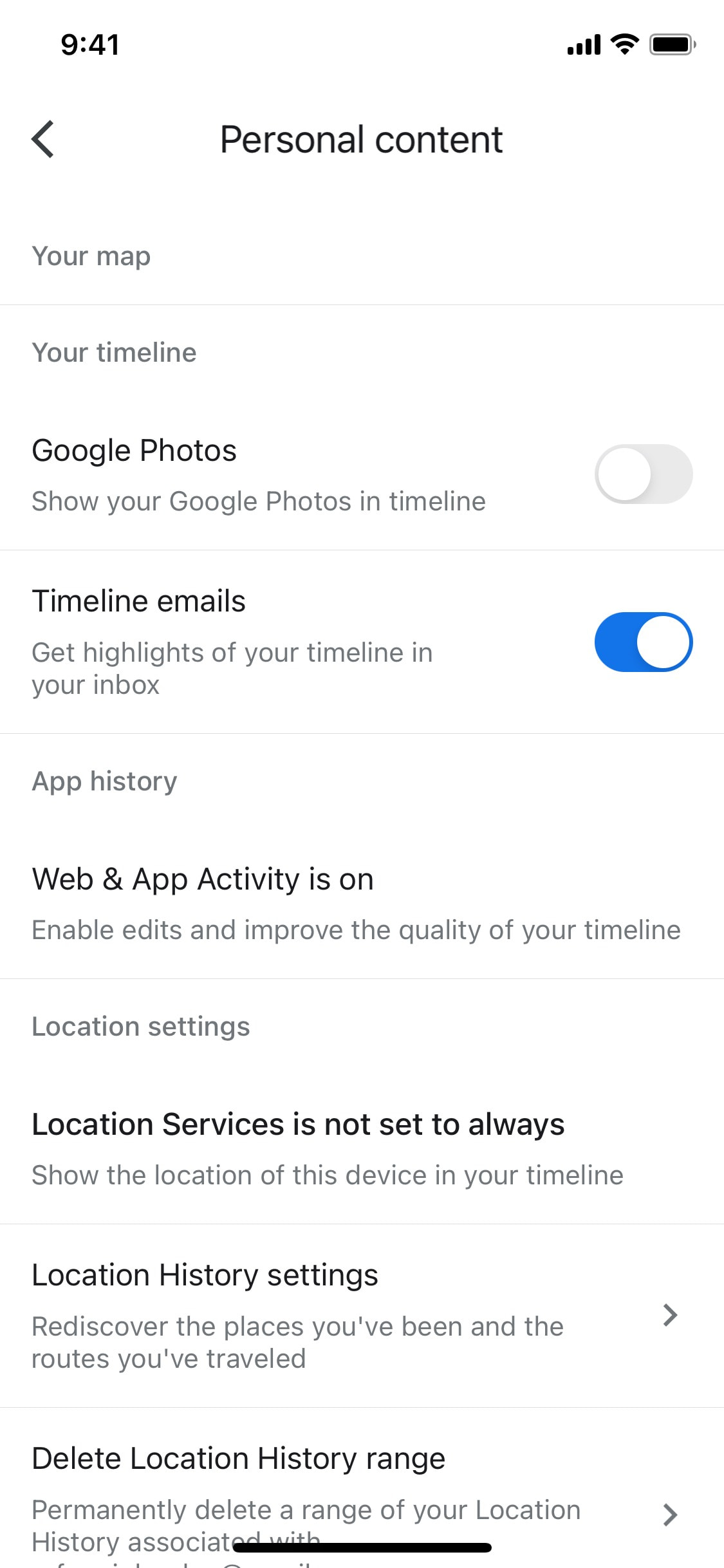 Google Maps iOS screen 72