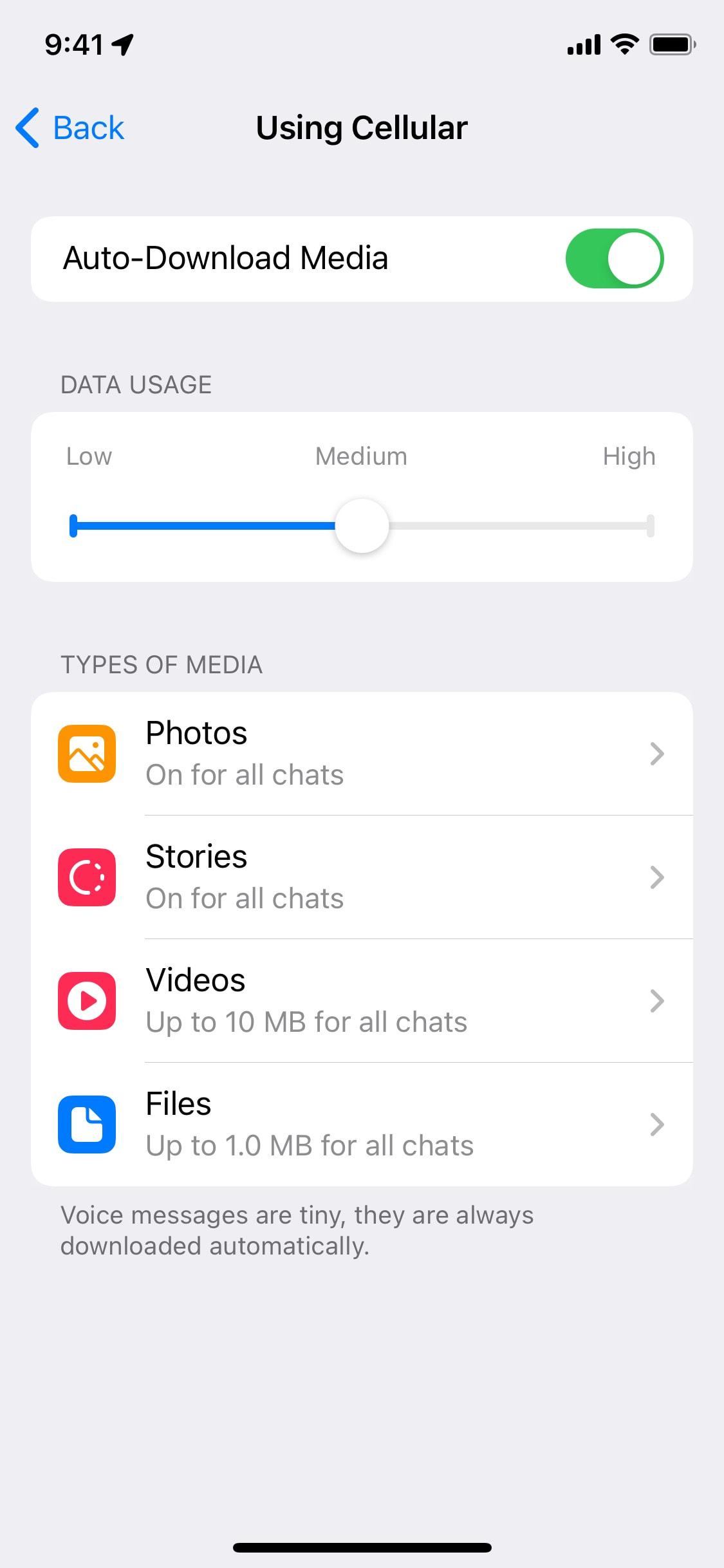 Telegram iOS screen 673