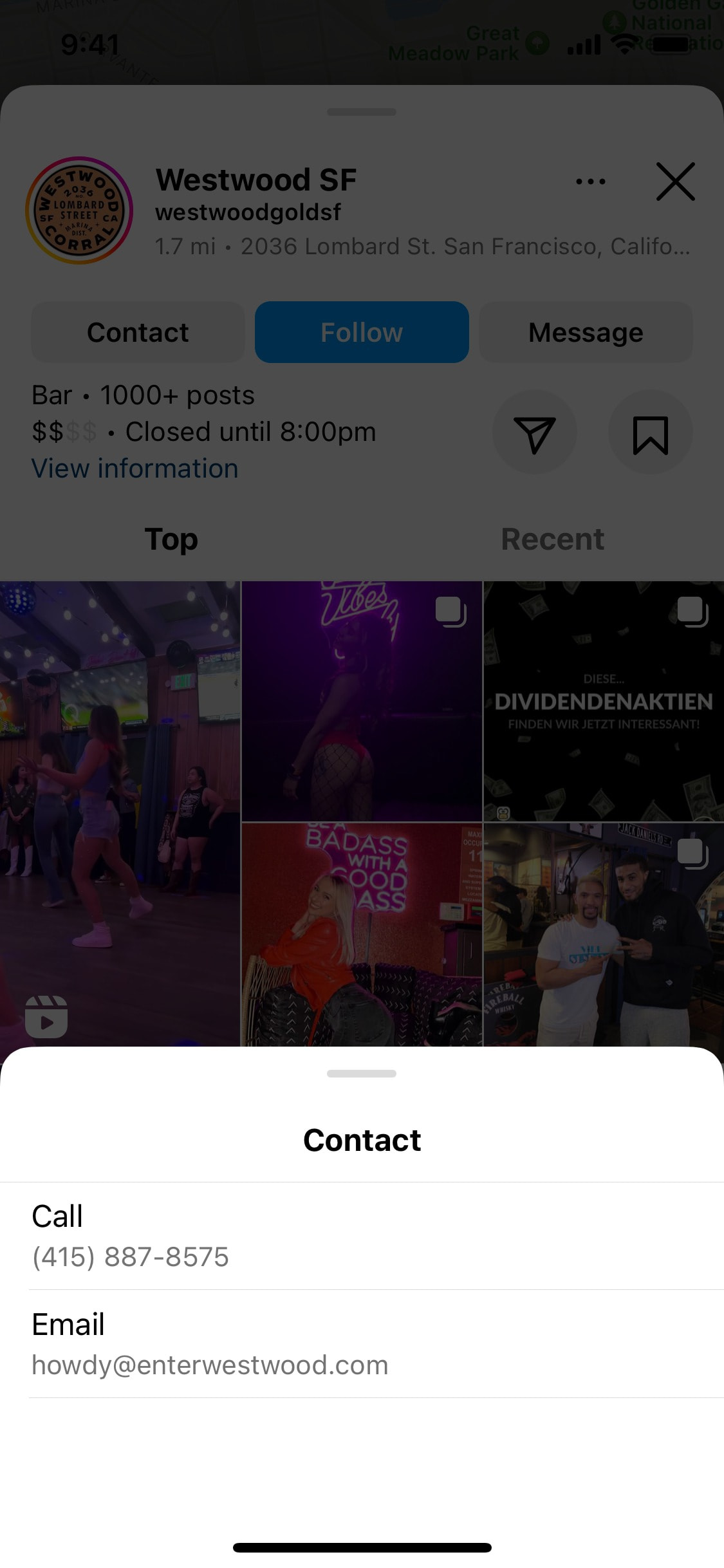 Instagram iOS screen 1021