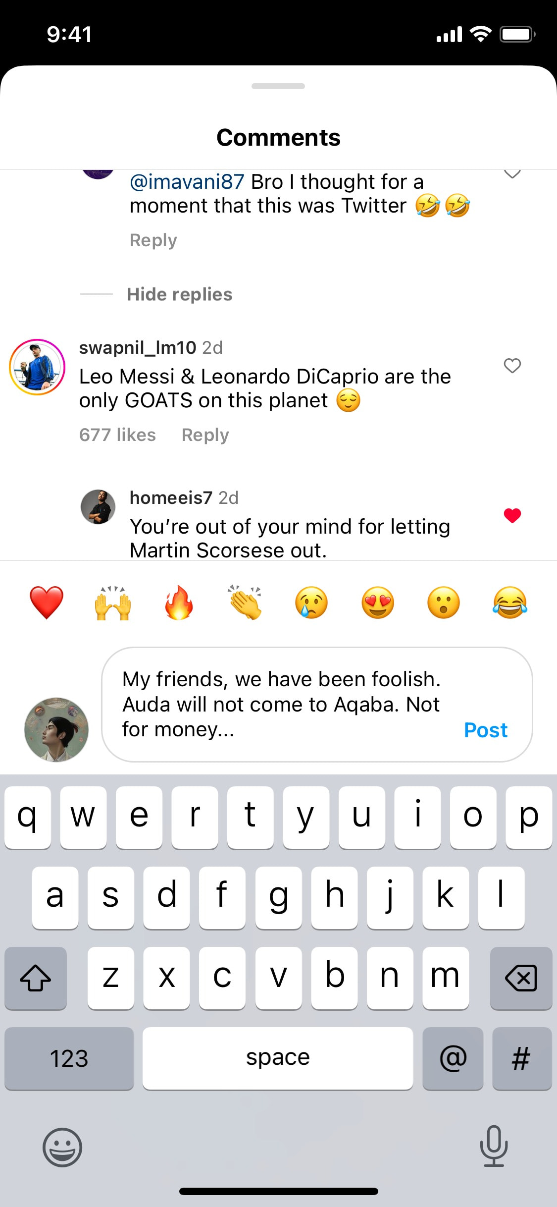 Instagram iOS screen 292