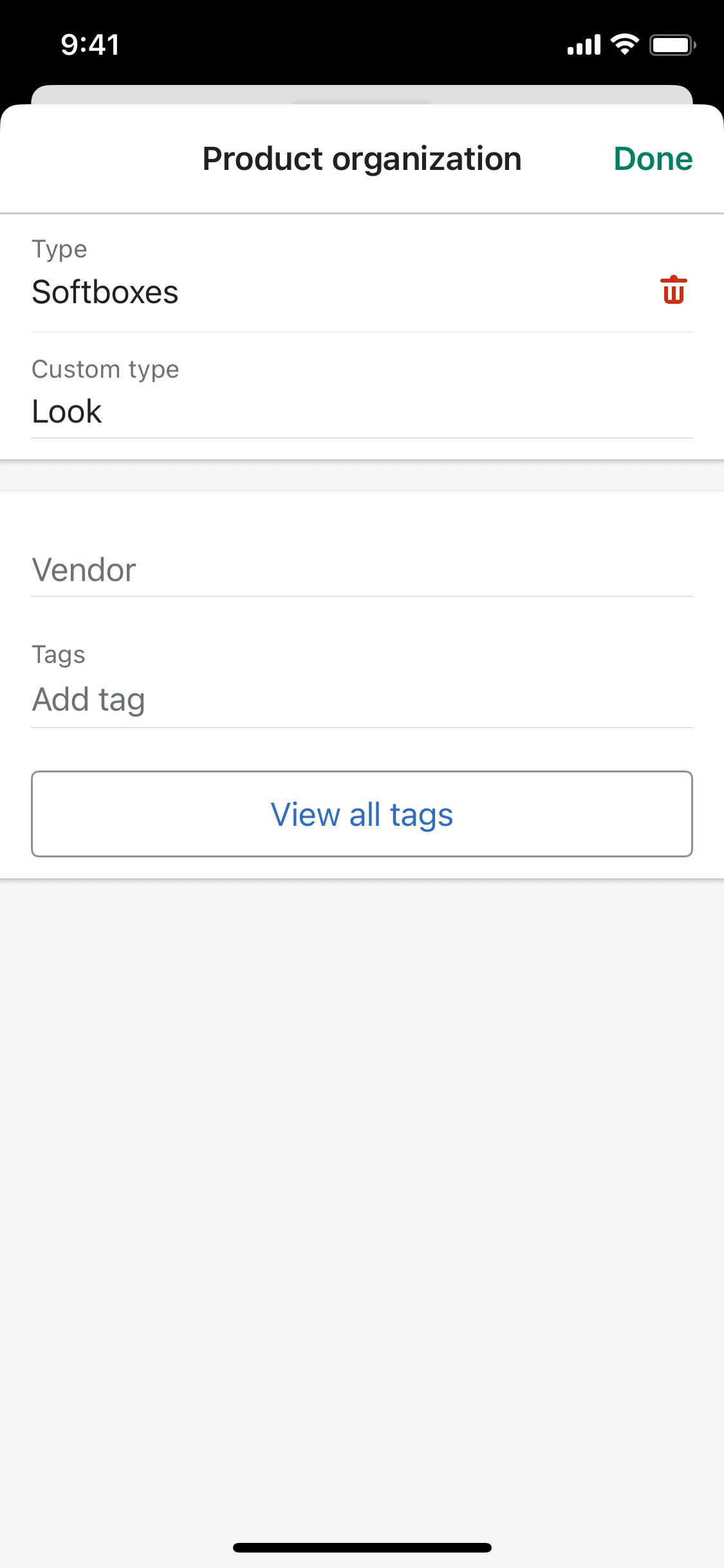 Shopify iOS screen 119