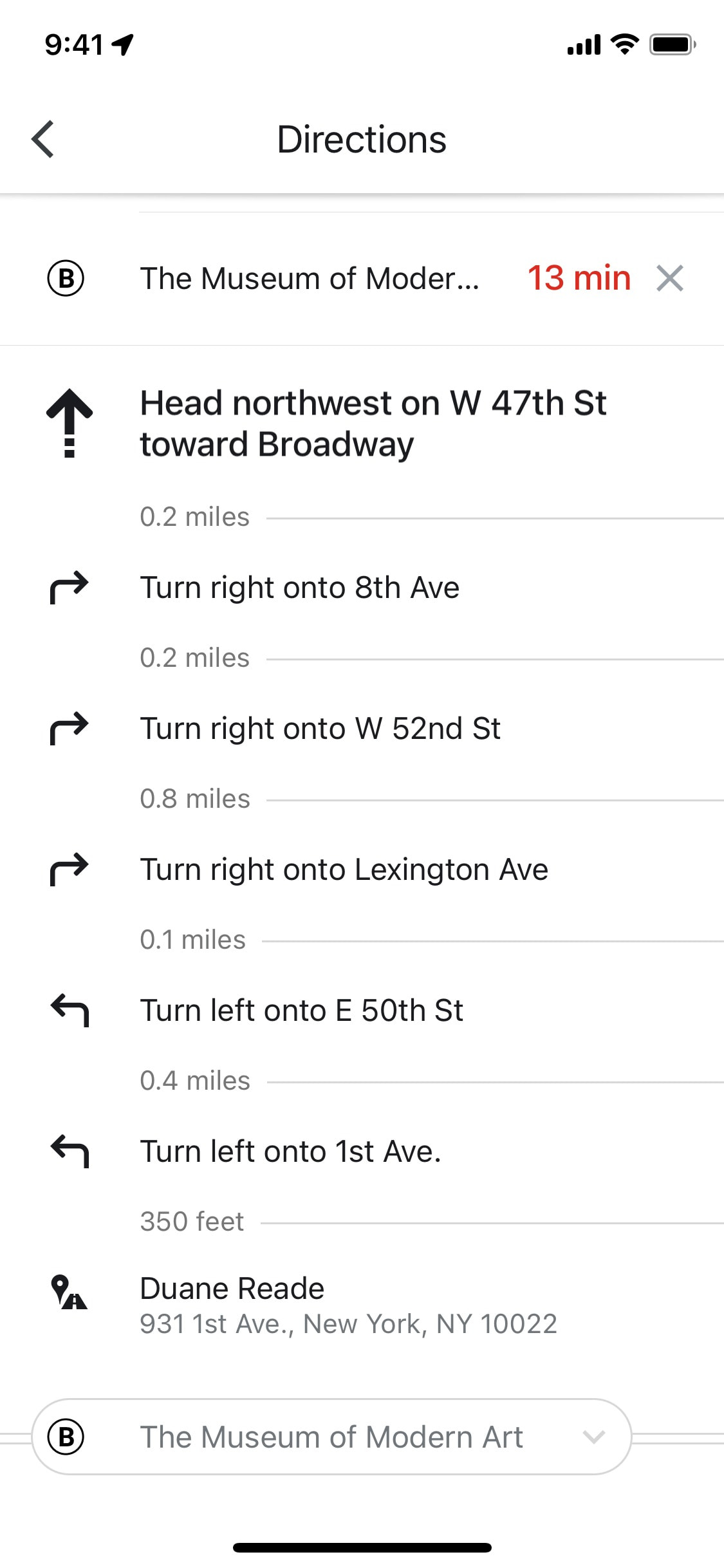 Google Maps iOS screen 397