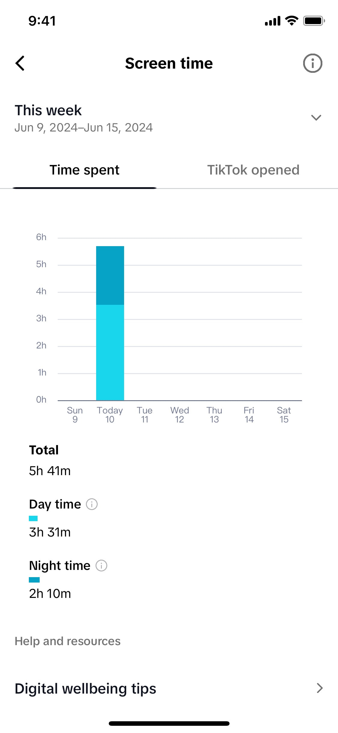 TikTok iOS screen 418