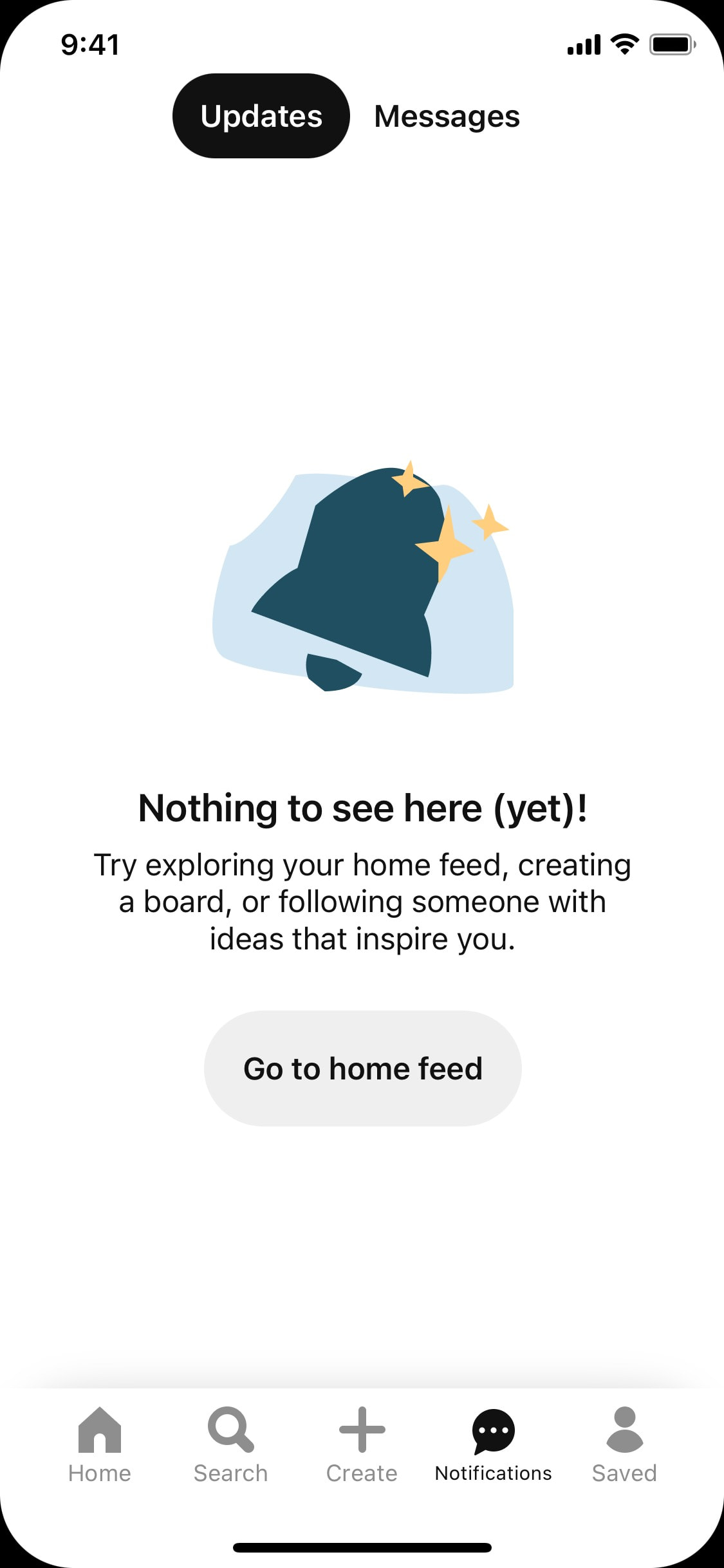 Pinterest iOS screen 427