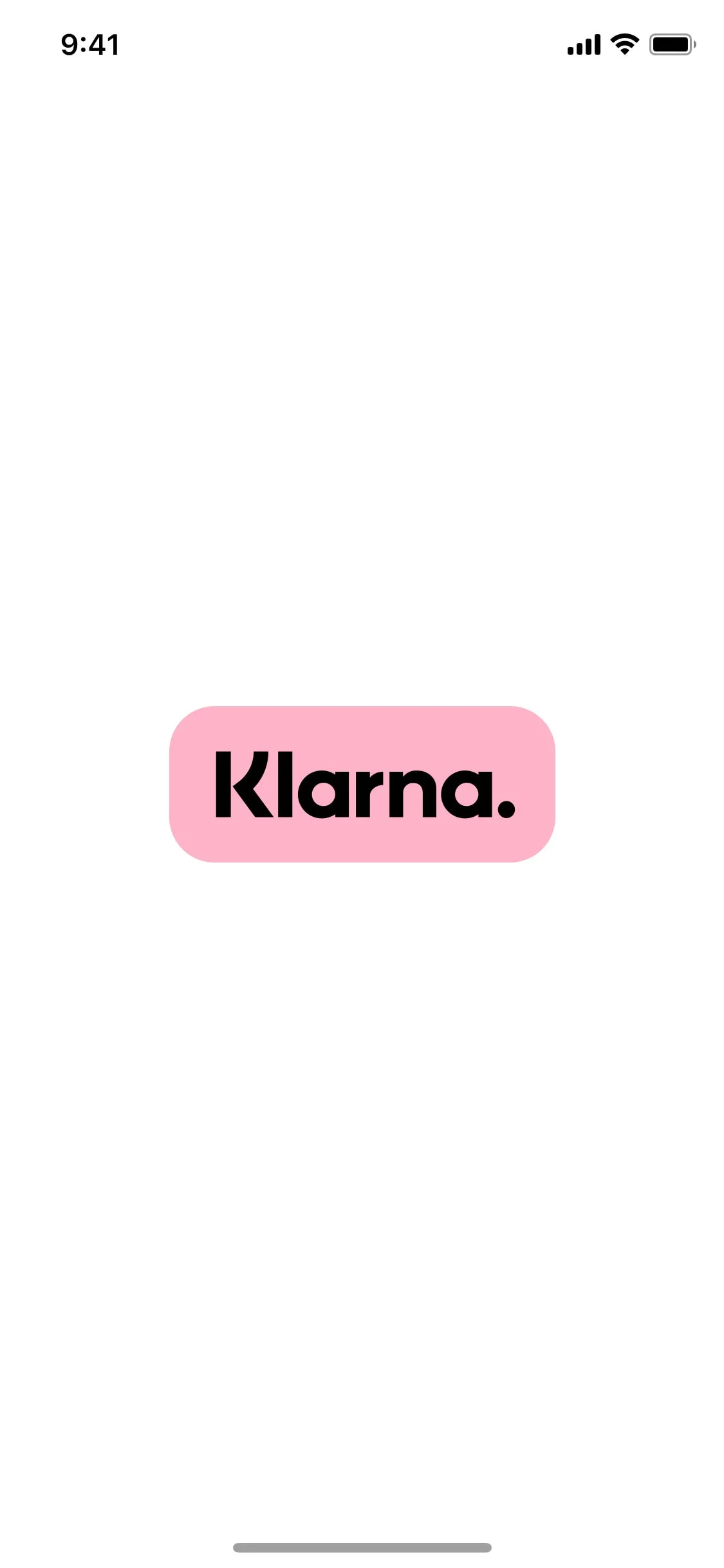 Klarna iOS screen 3