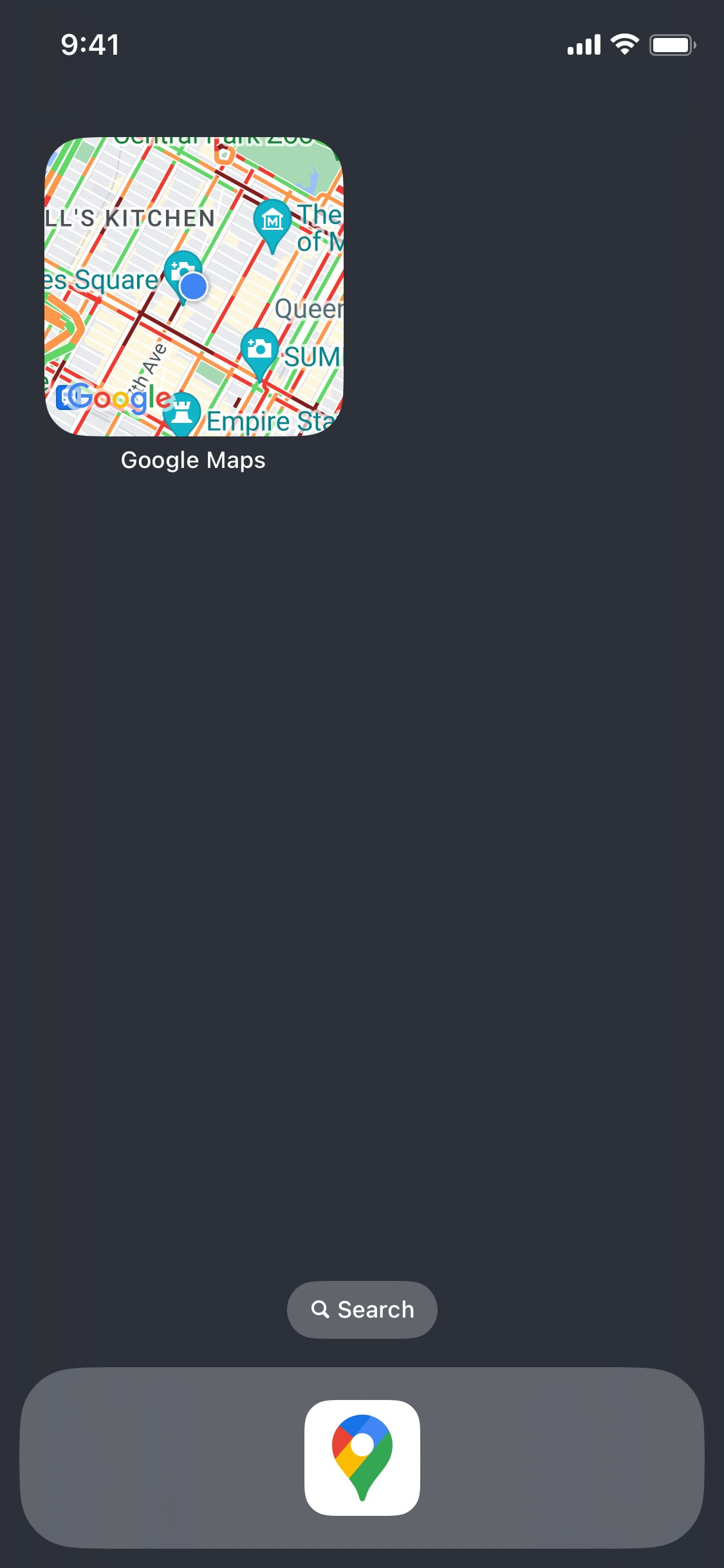 Google Maps iOS screen 143