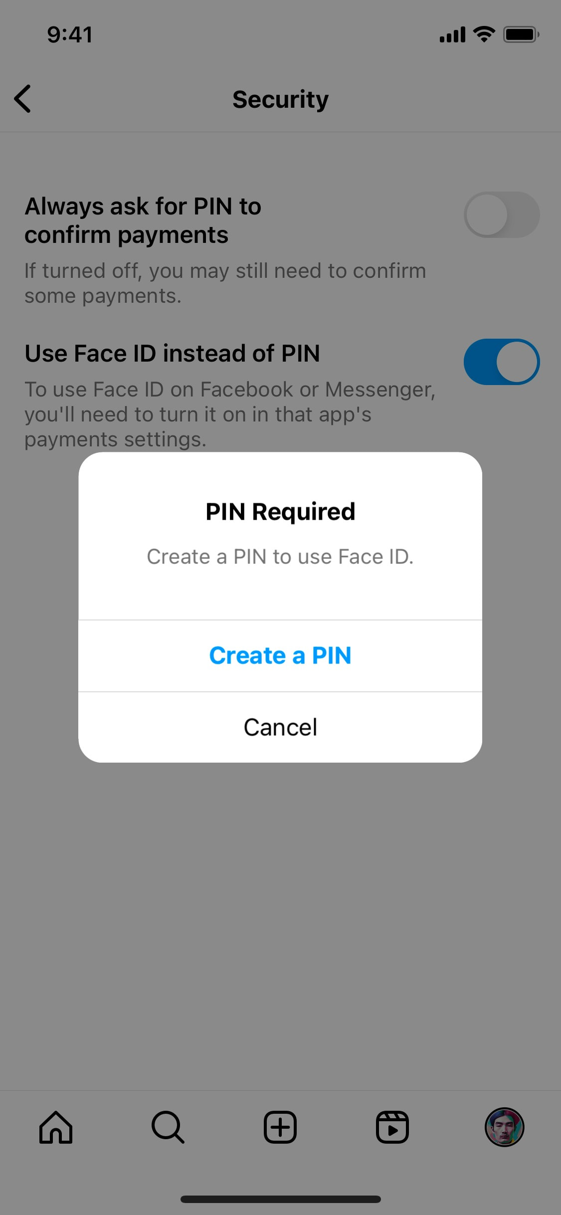 Instagram iOS screen 114