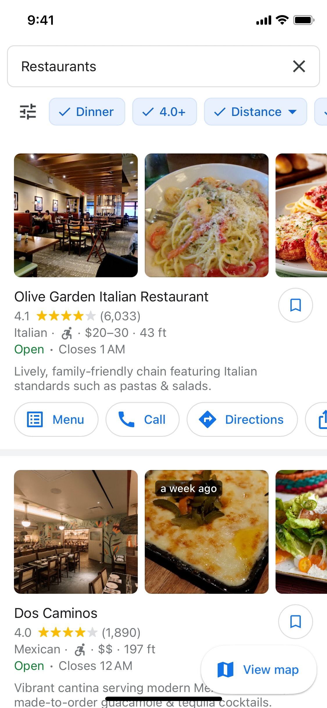 Google Maps iOS screen 587