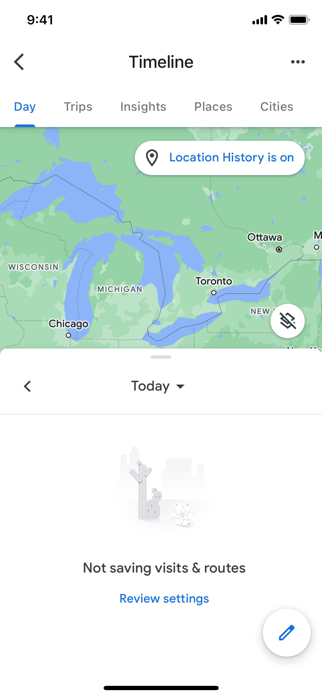 Google Maps iOS screen 387