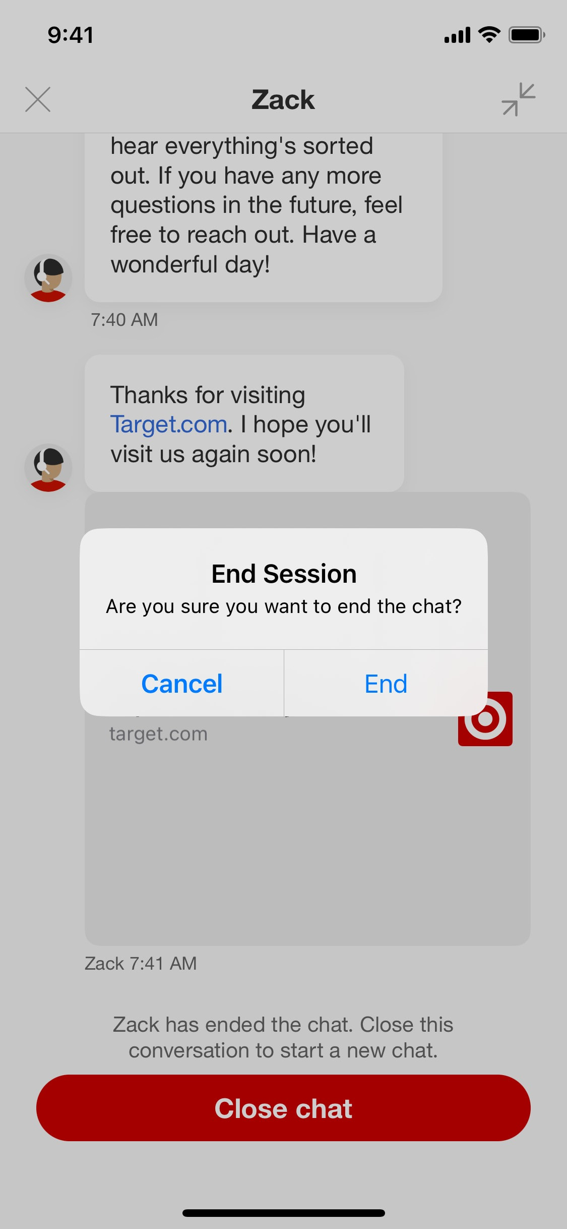 Target iOS screen 635