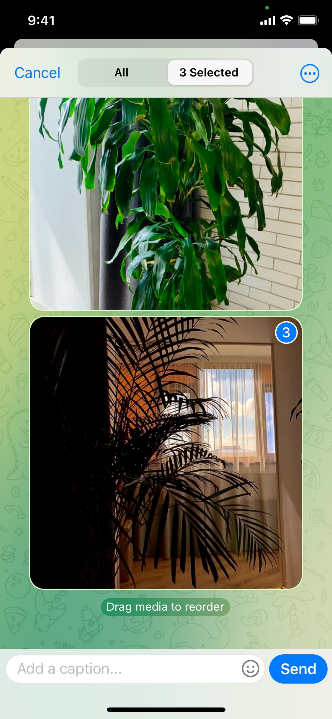 Telegram iOS screen 719