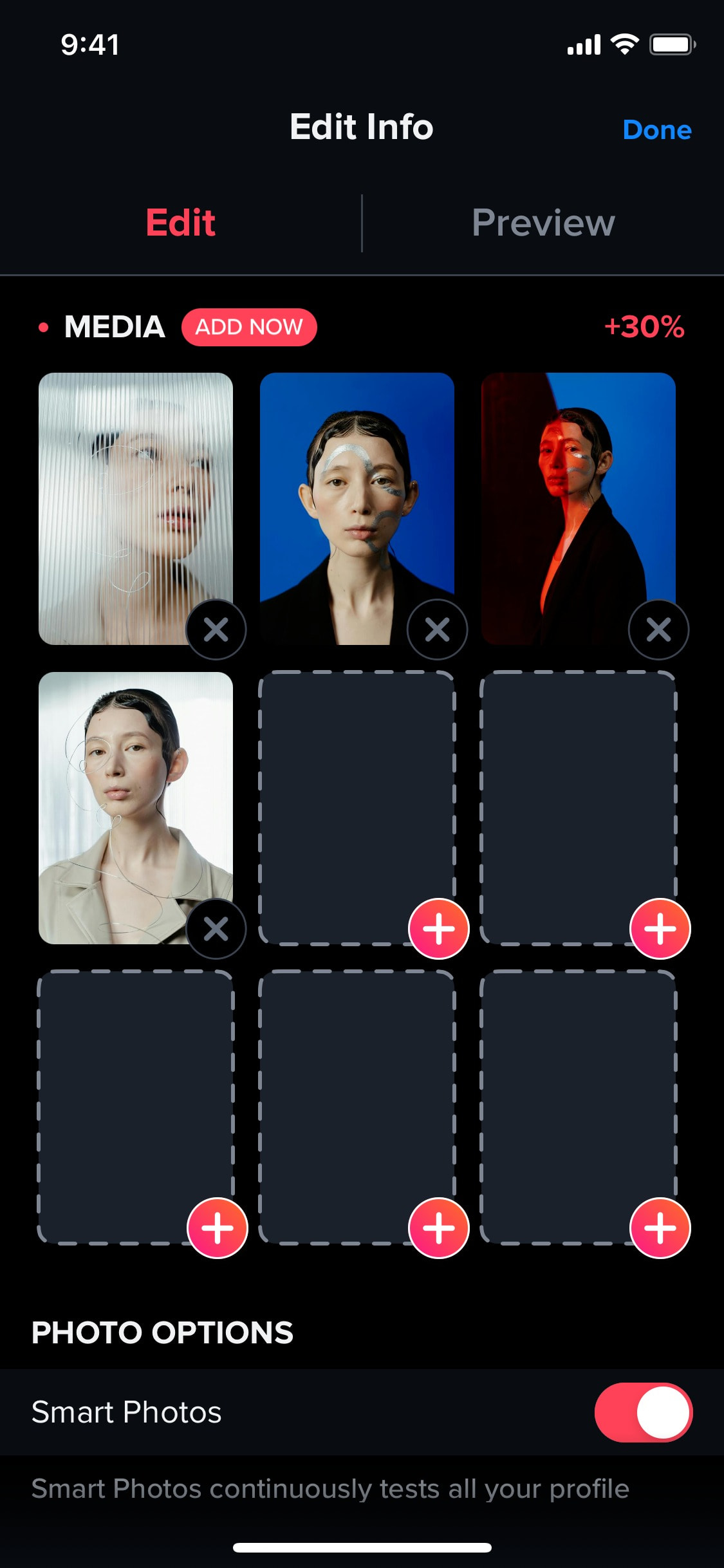 Tinder iOS screen 300