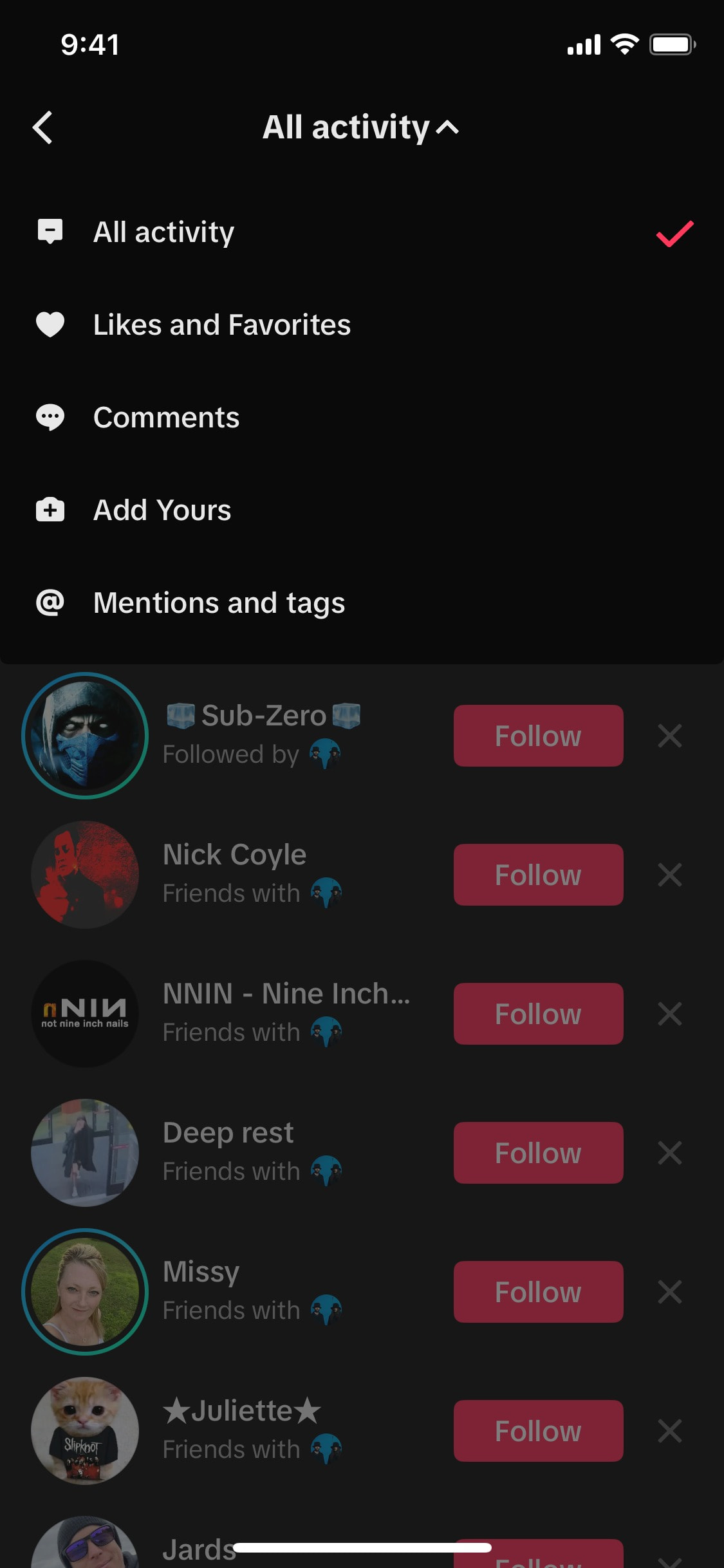 TikTok iOS screen 53
