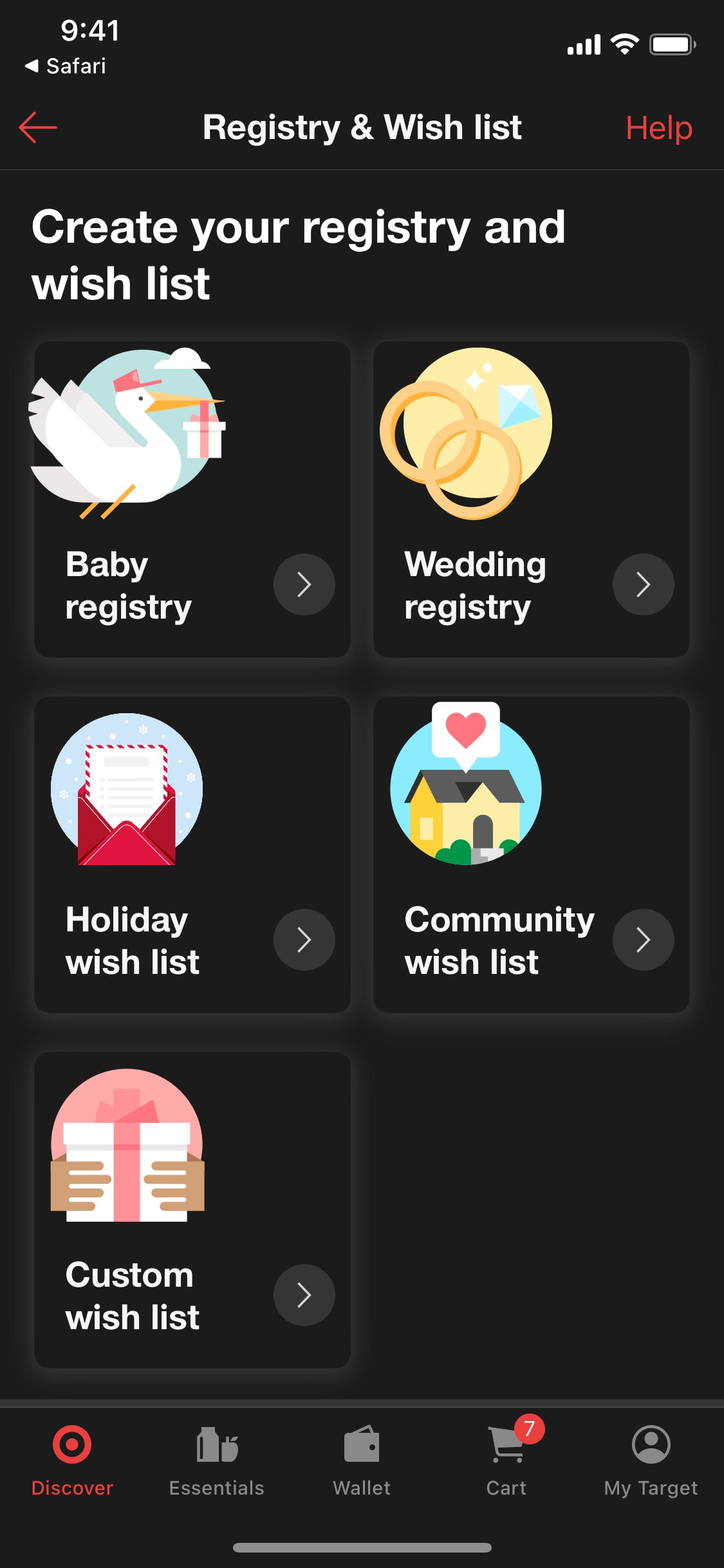 Target iOS screen 395