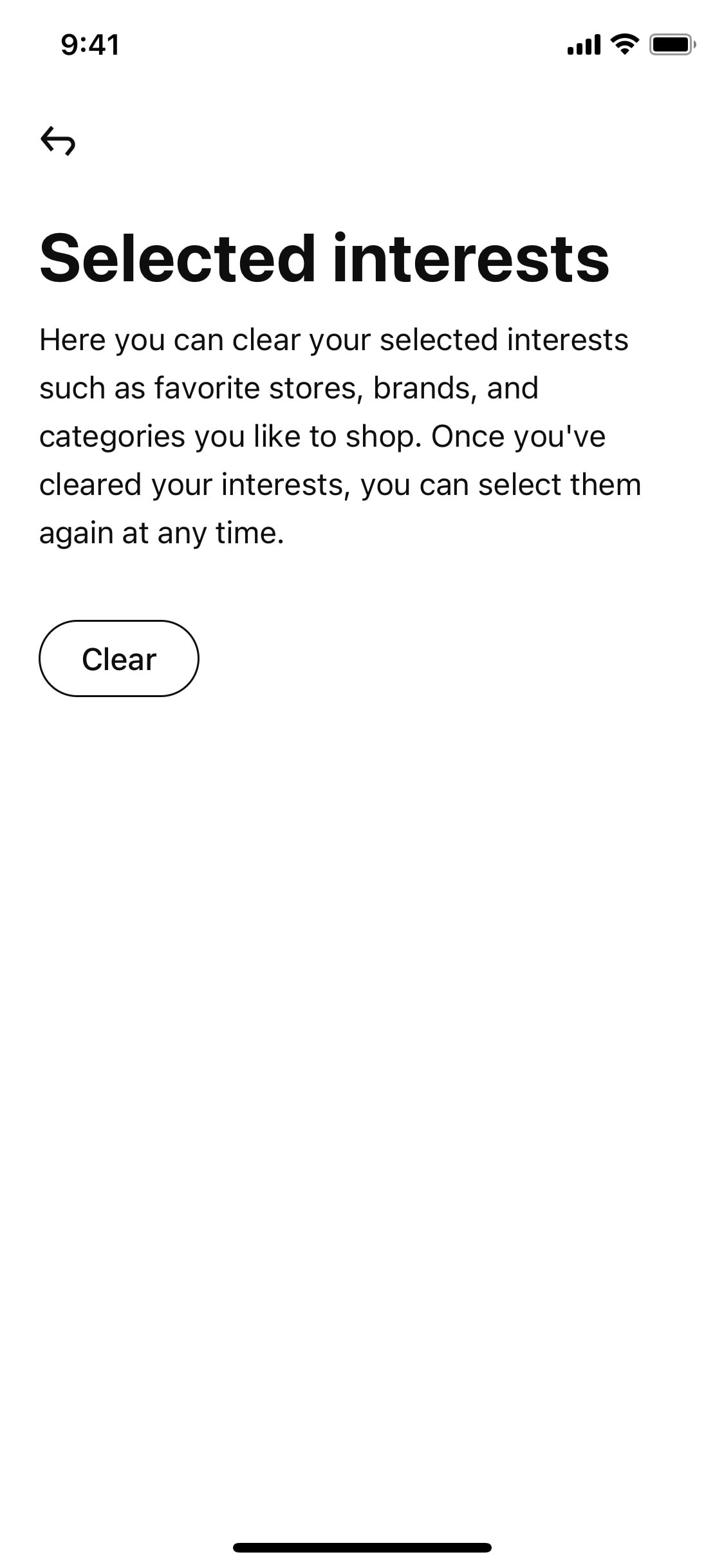 Klarna iOS screen 225