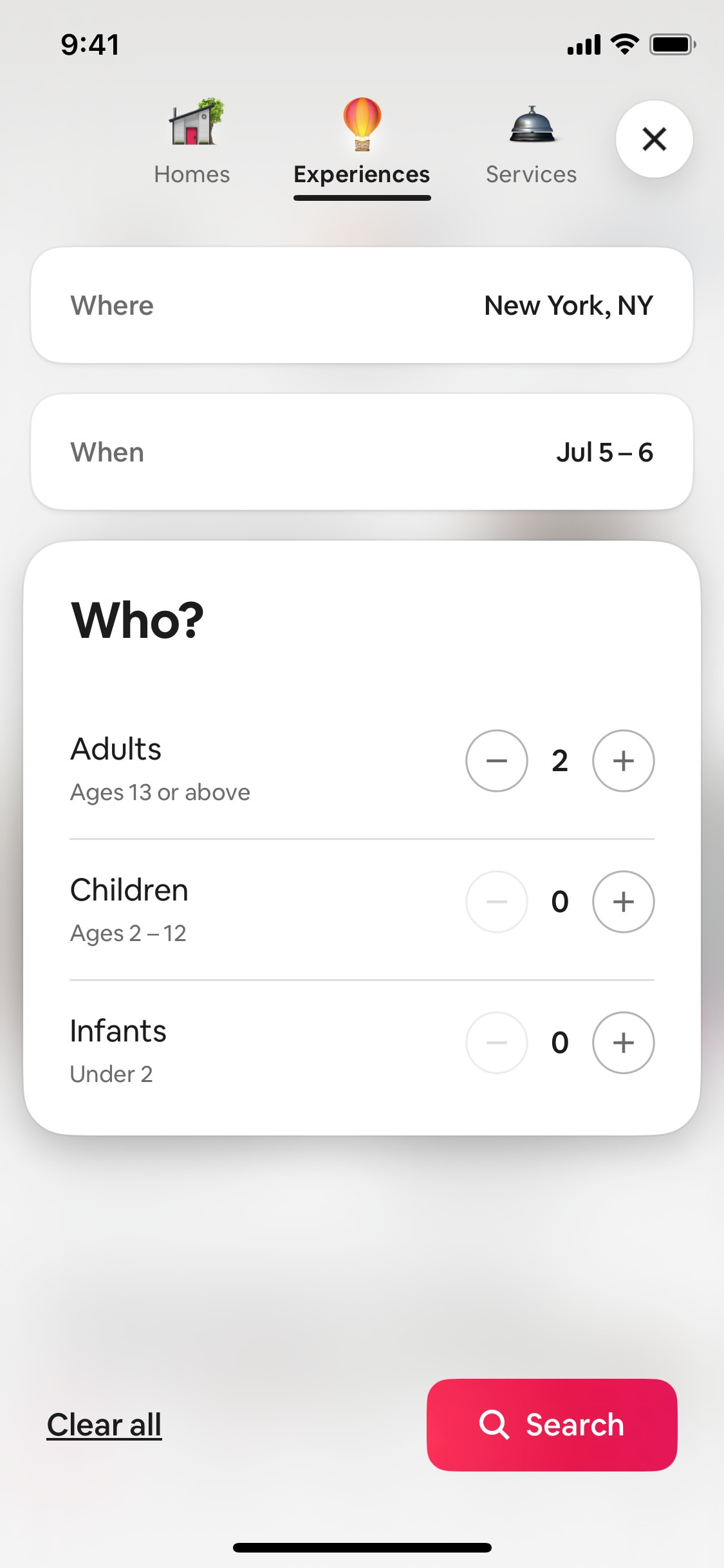 Airbnb iOS screen 529