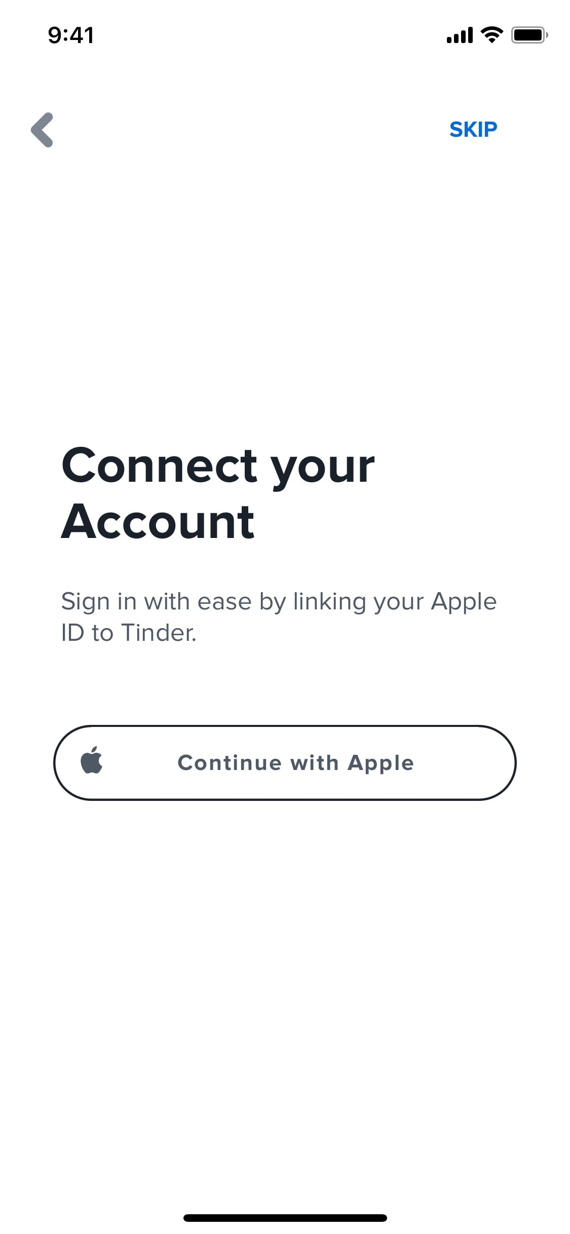 Tinder iOS screen 89