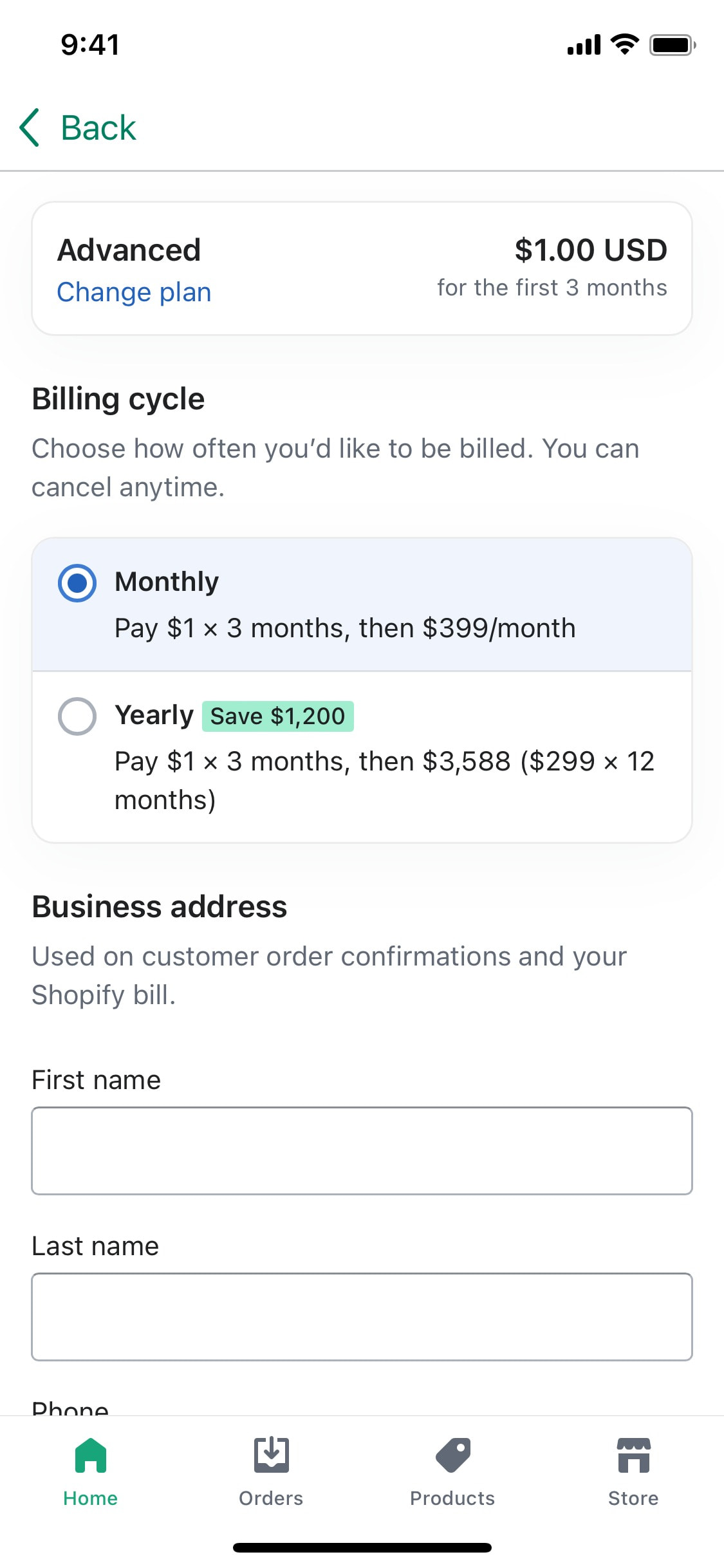 Shopify iOS screen 35