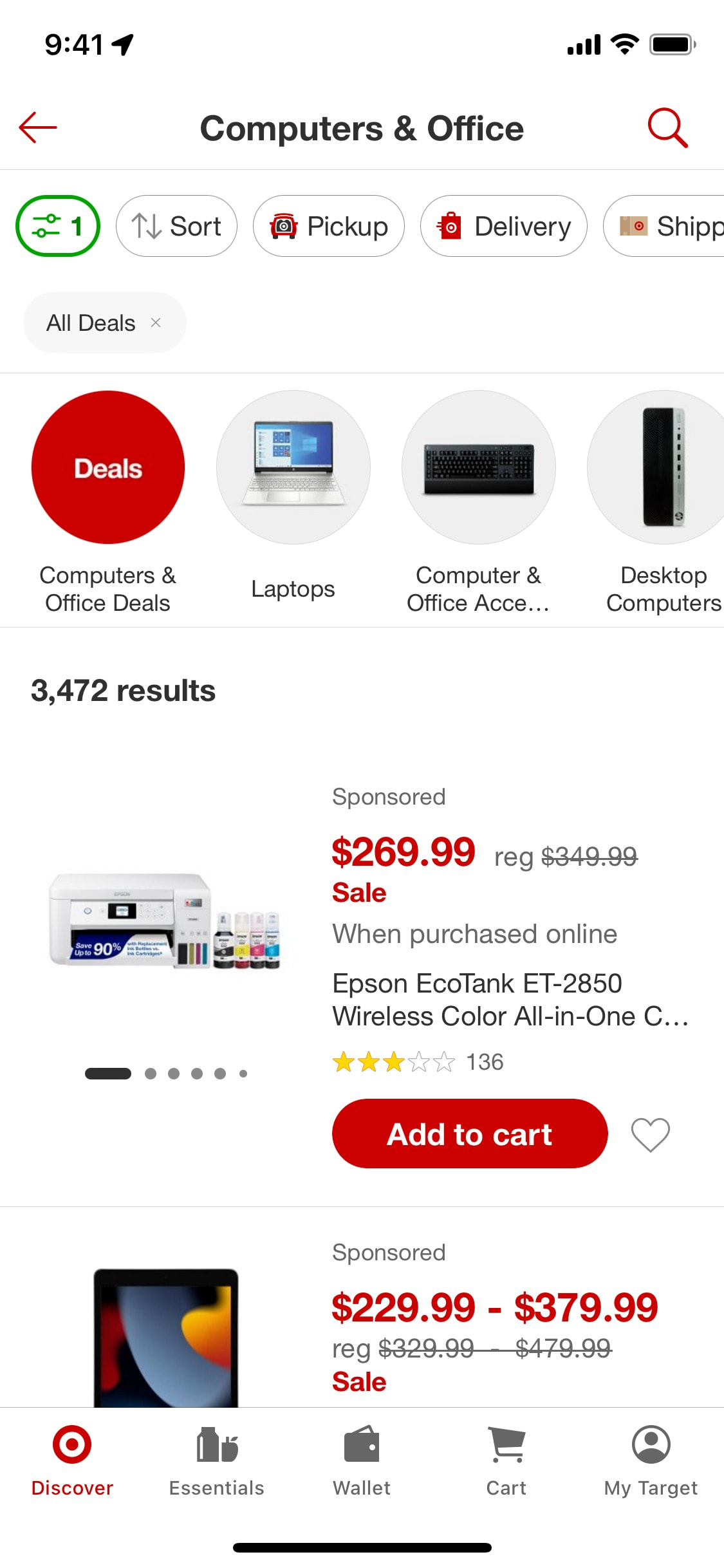 Target iOS screen 331