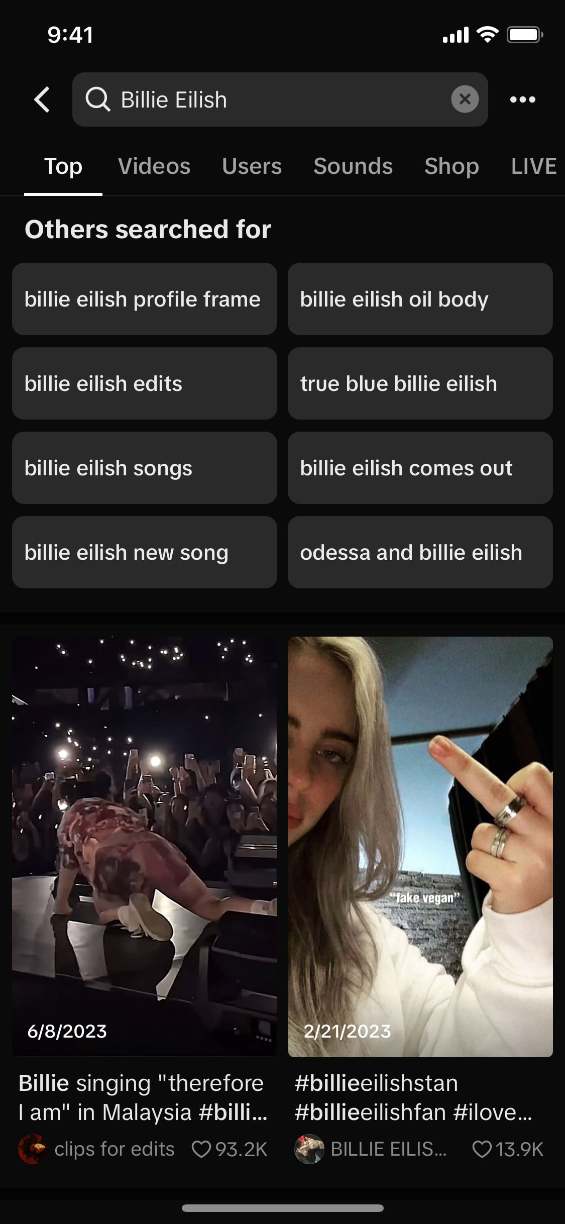 TikTok iOS screen 845