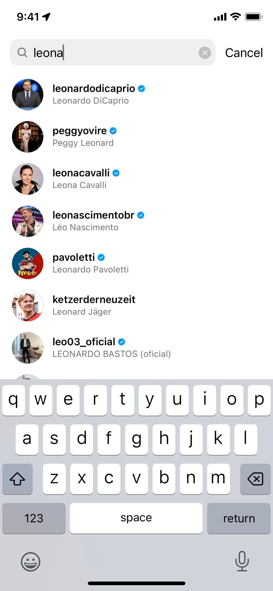 Instagram iOS screen 907