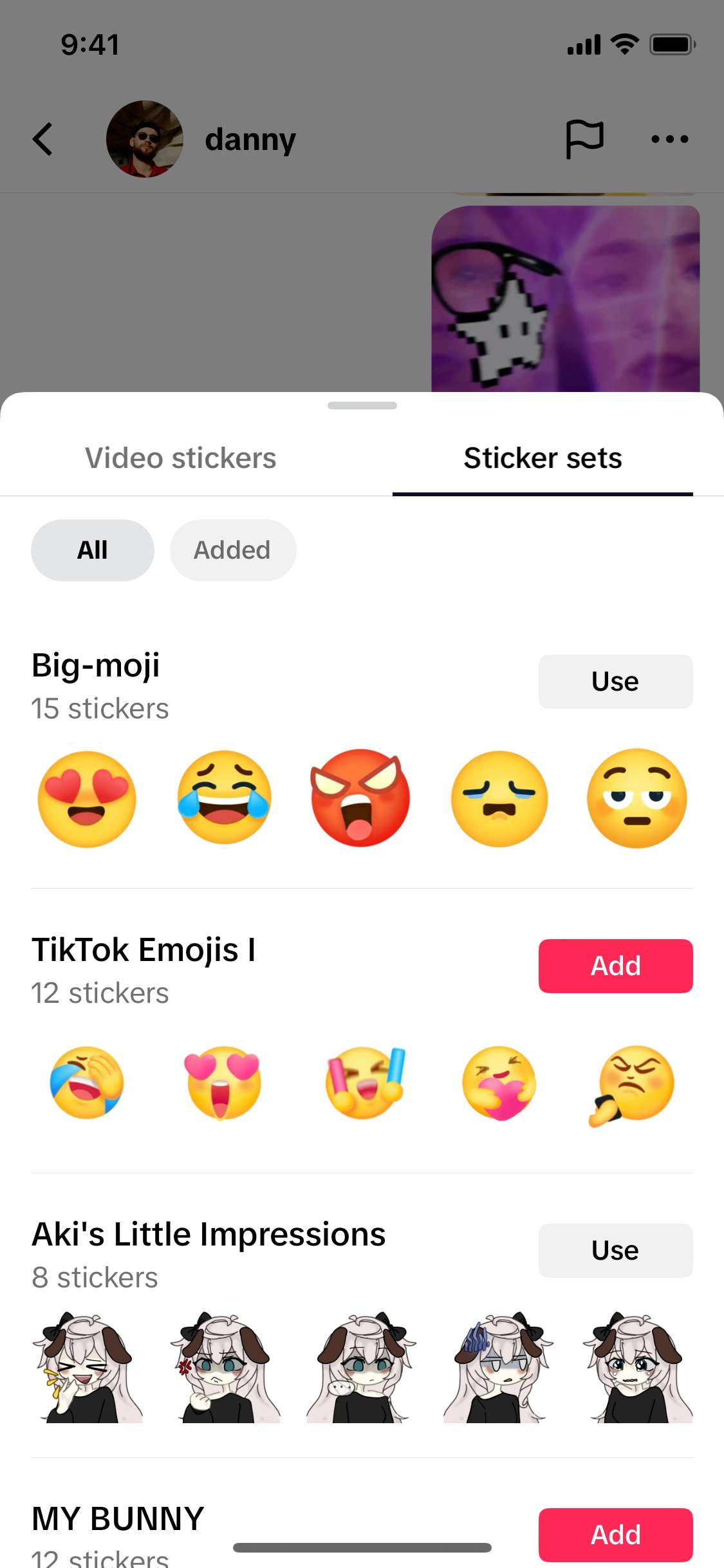 TikTok iOS screen 715